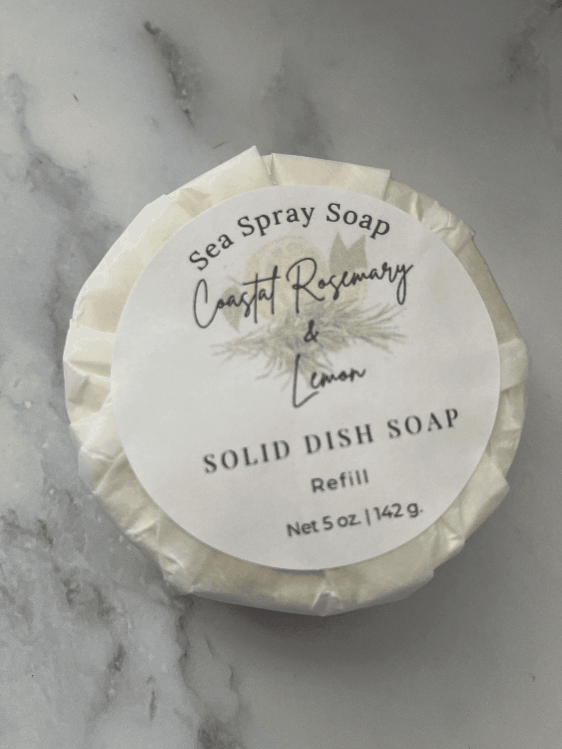 Solid Dish Soap Refill - Sea Spray Soap