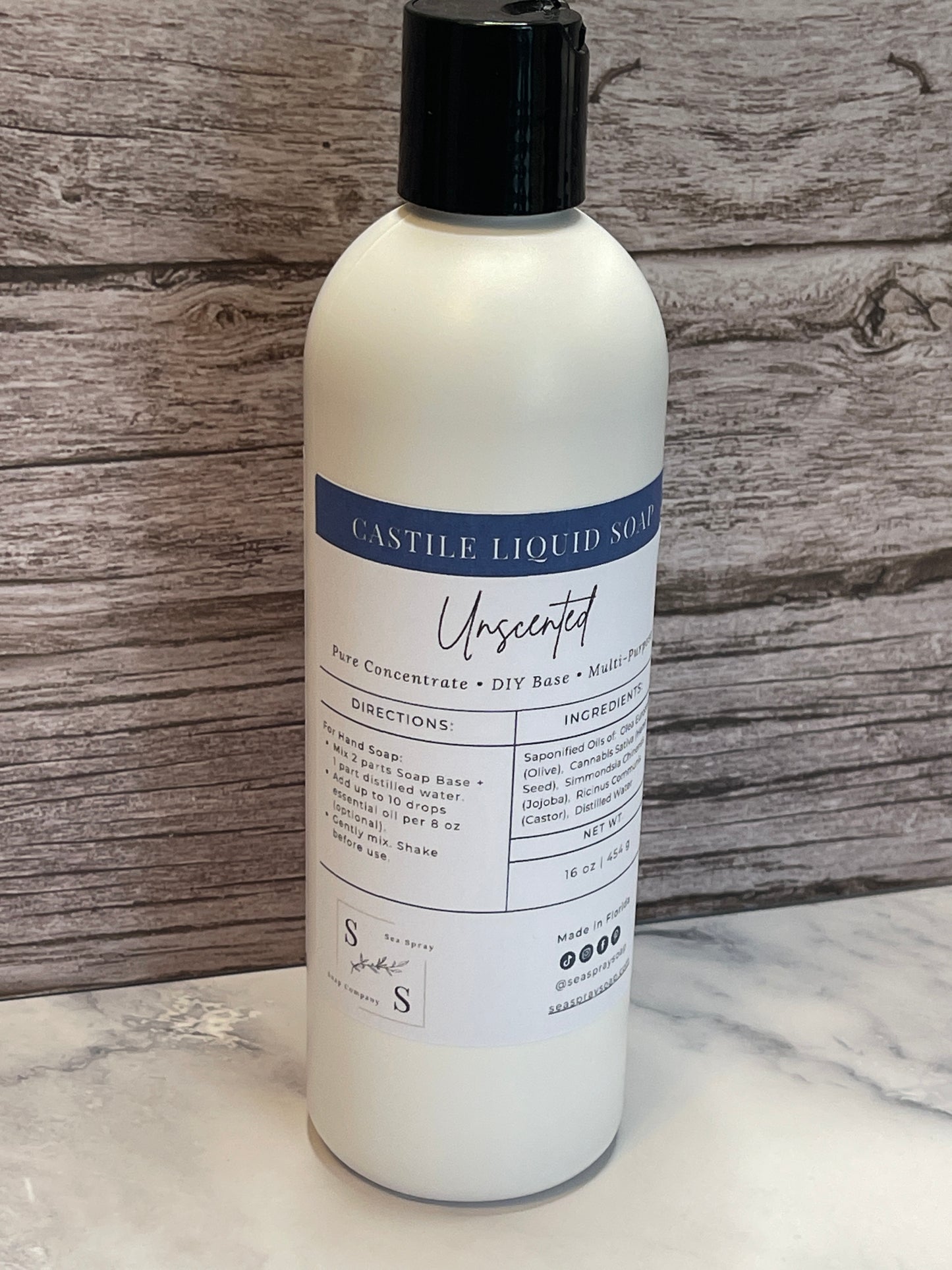 Liquid Castile Soap - Sea Spray Soap