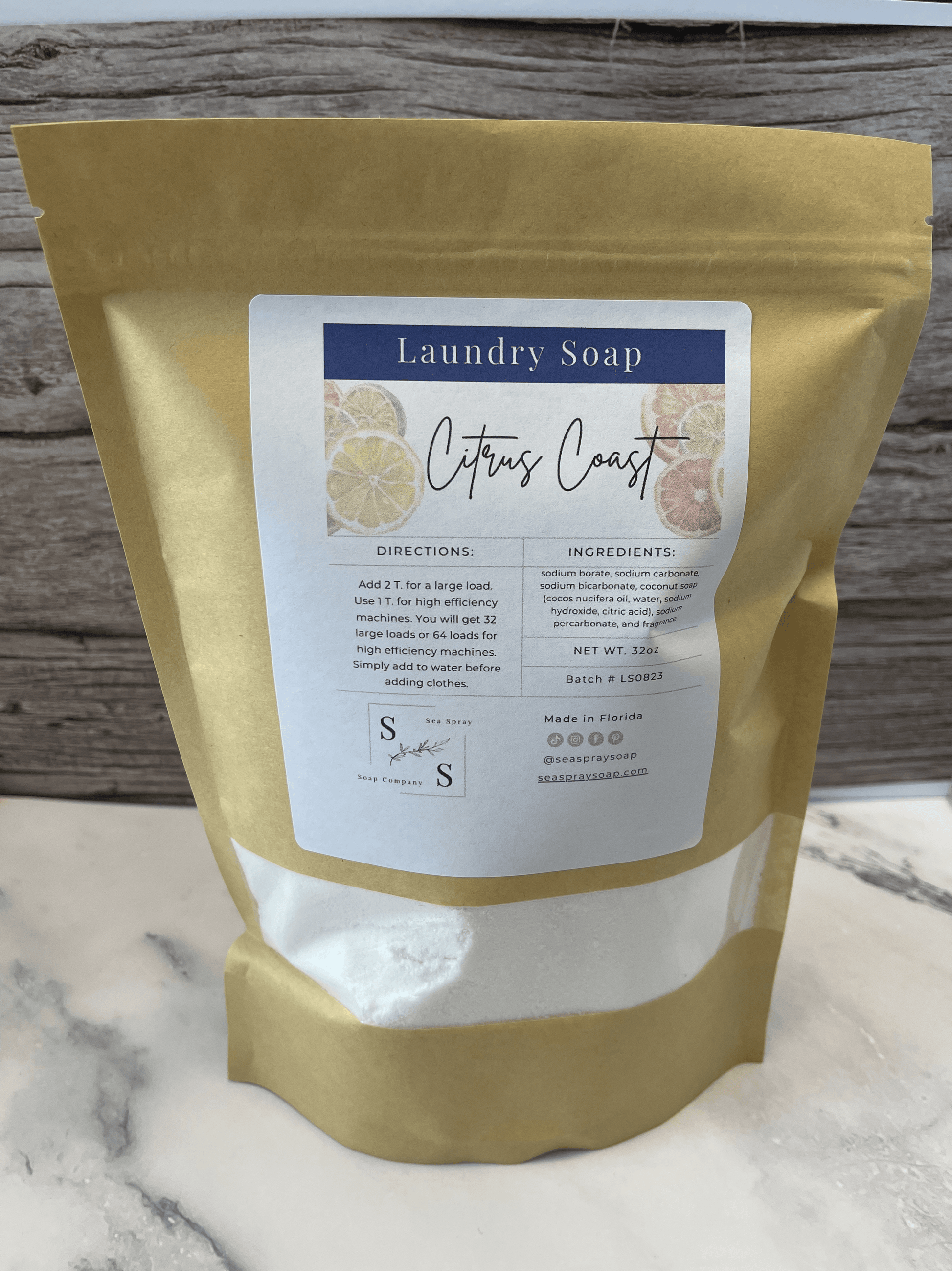 Natural Laundry Soap - Sea Spray Soap