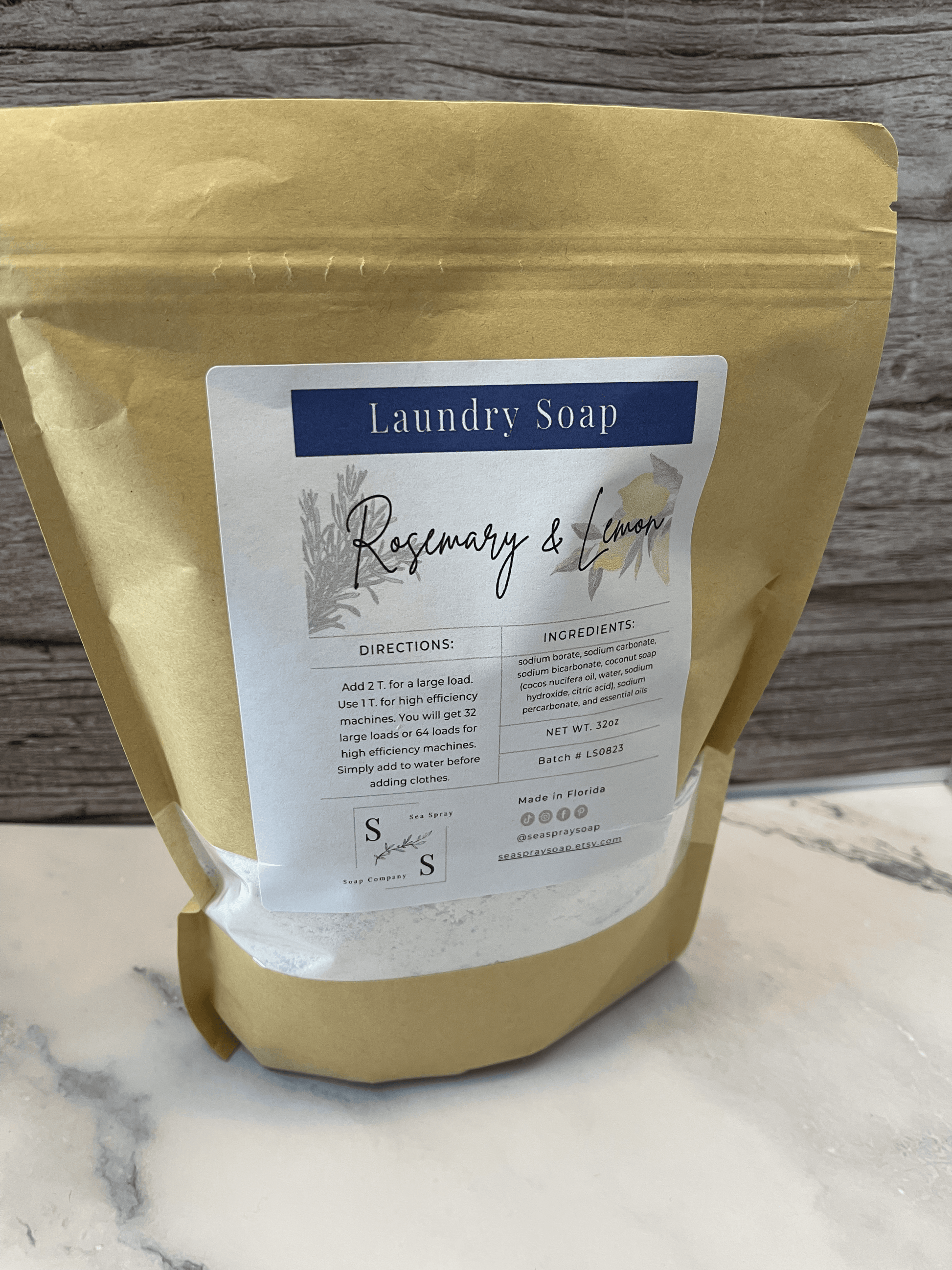 Natural Laundry Soap - Sea Spray Soap