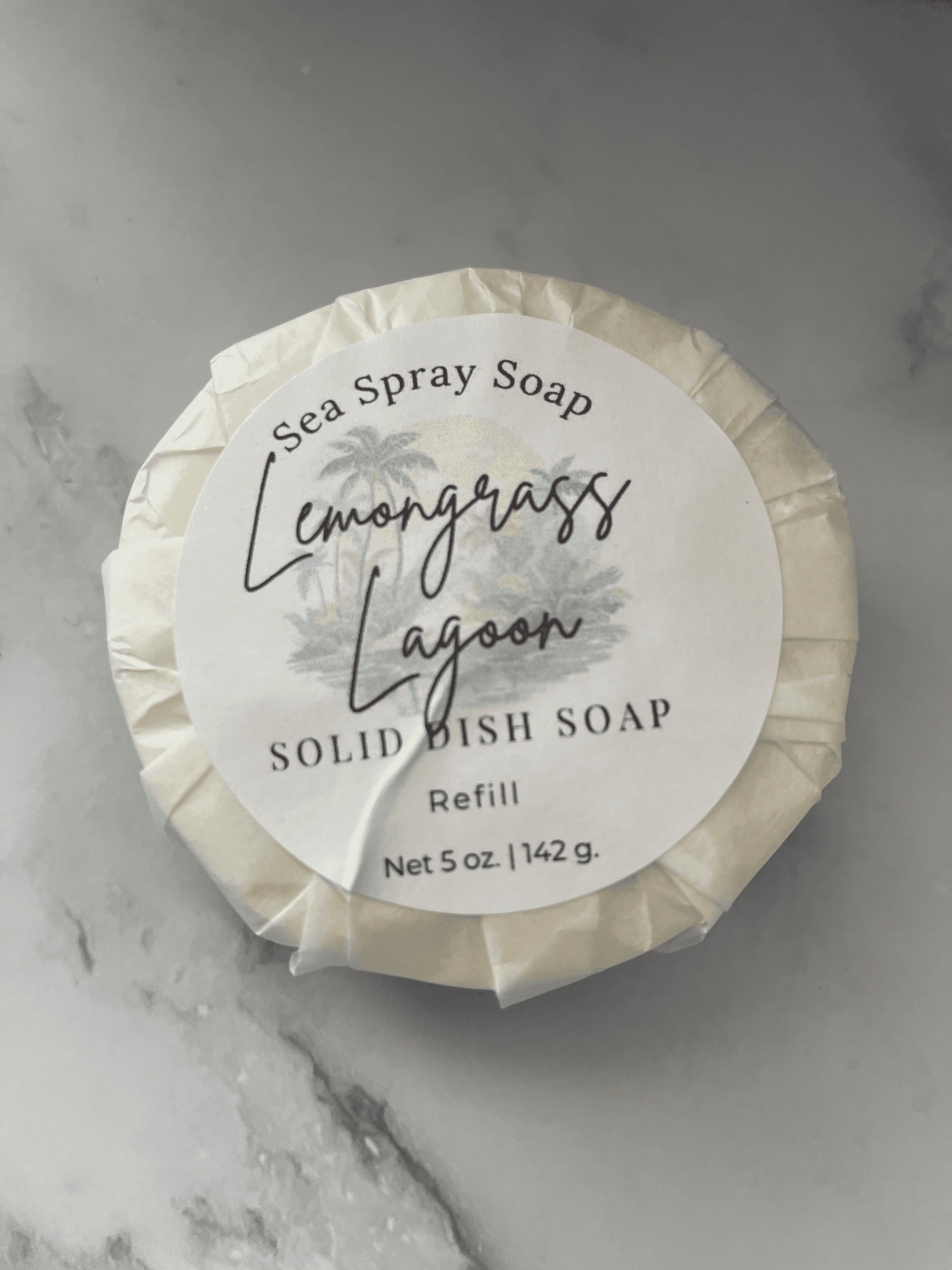 Solid Dish Soap Refill - Sea Spray Soap