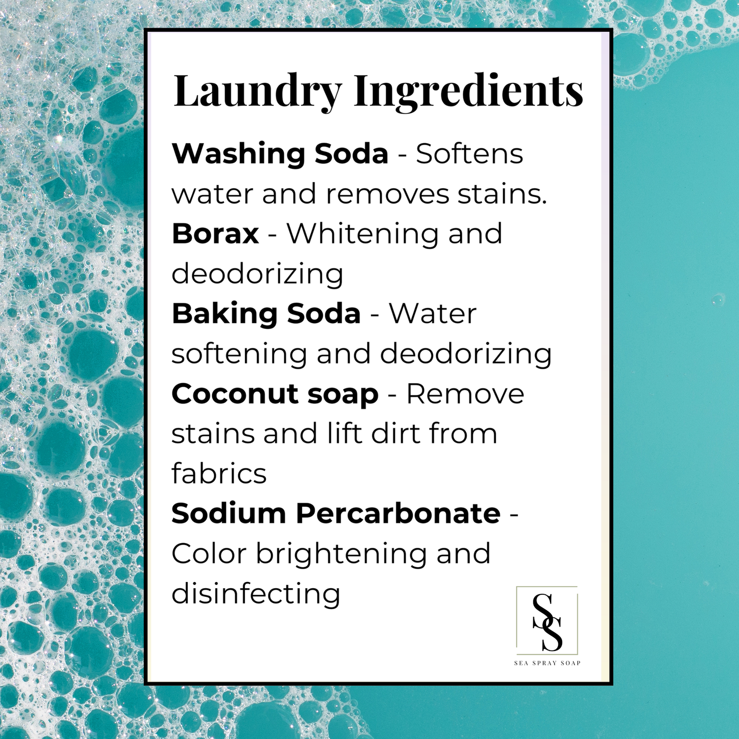 Natural Laundry Soap - Sea Spray Soap