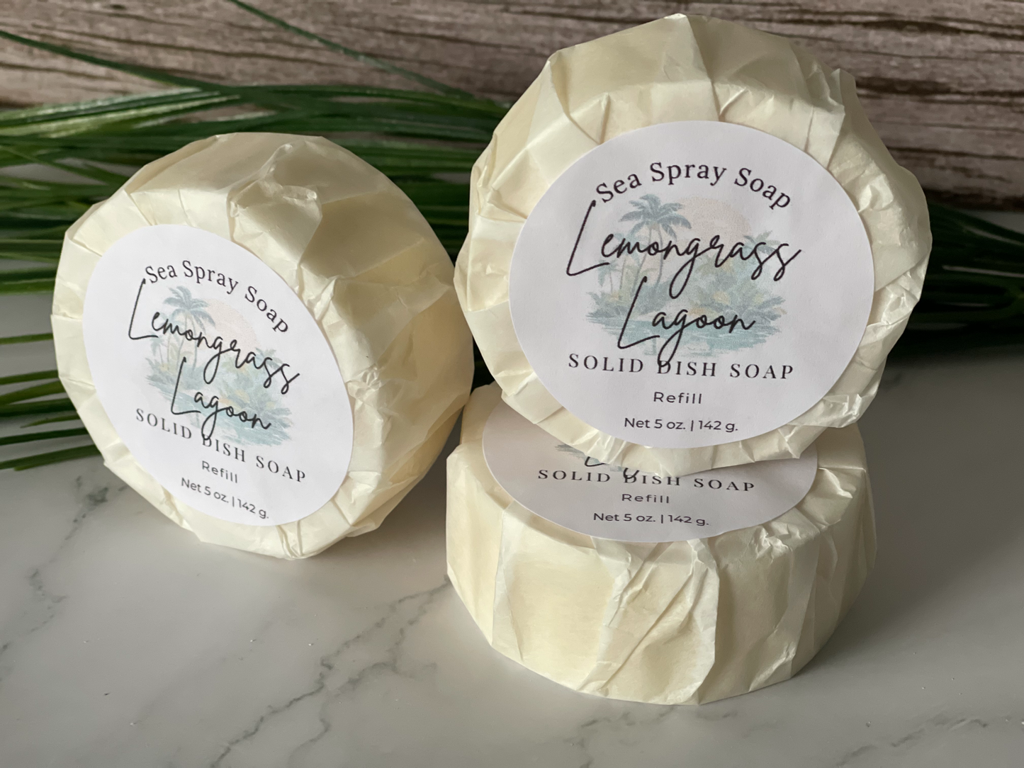 Lemongrass Lagoon Solid Dish Soap