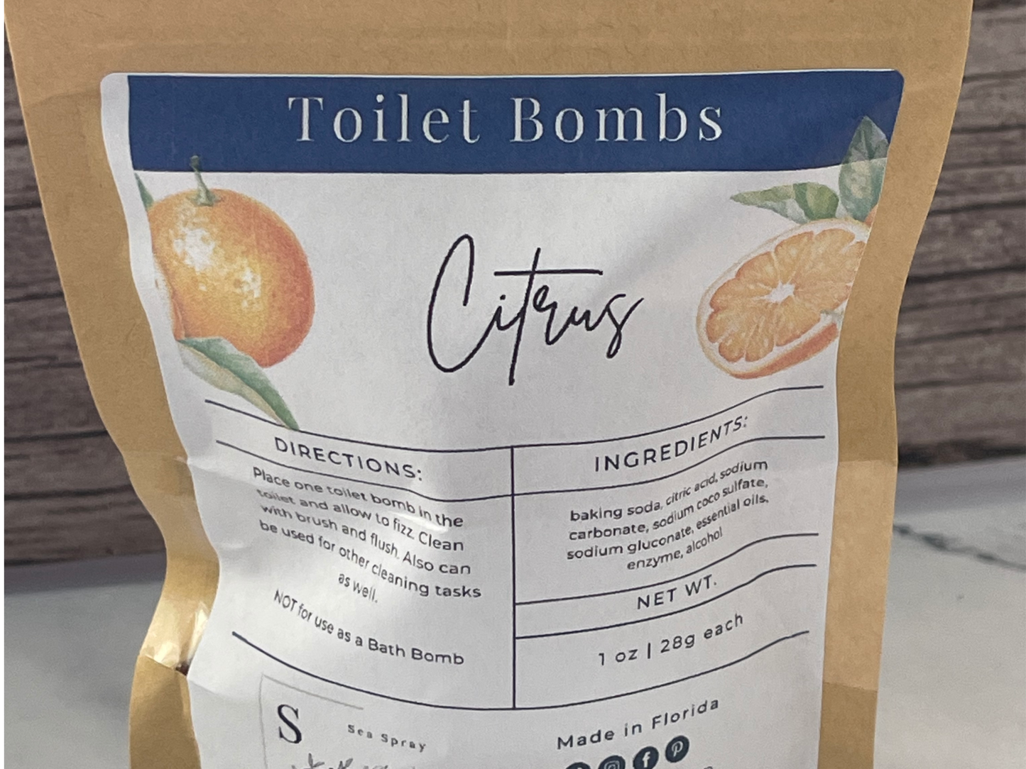 Zero Waste Bundle Toilet Bombs Citrus