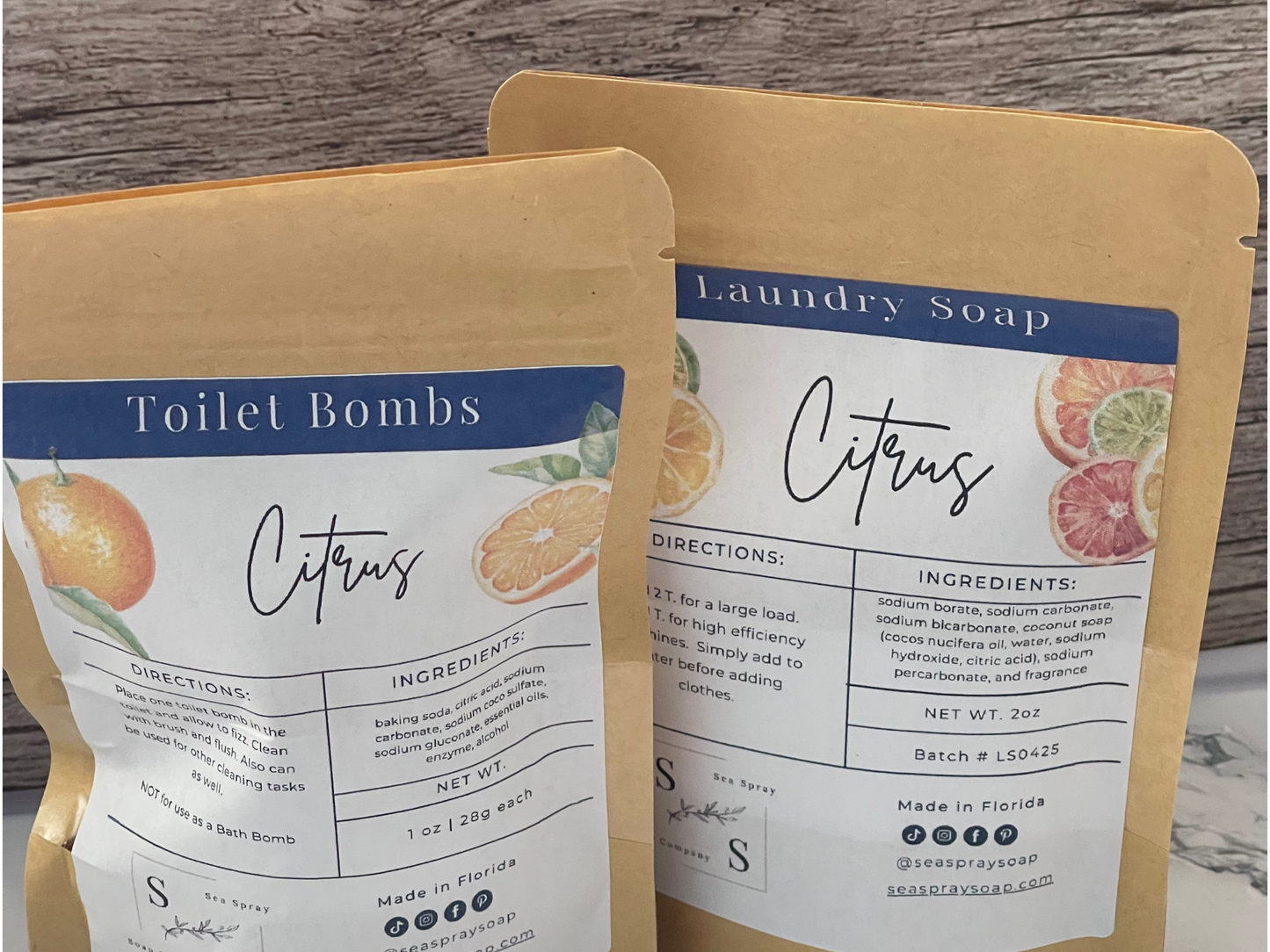Toilet Bombs and Laundry Soap