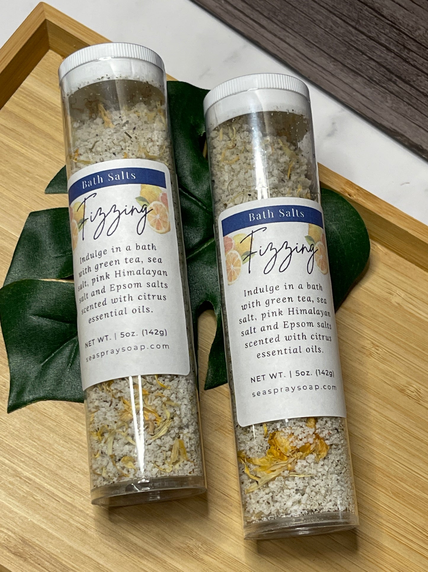 Two 5oz Tubes Fizzing Bath Salts