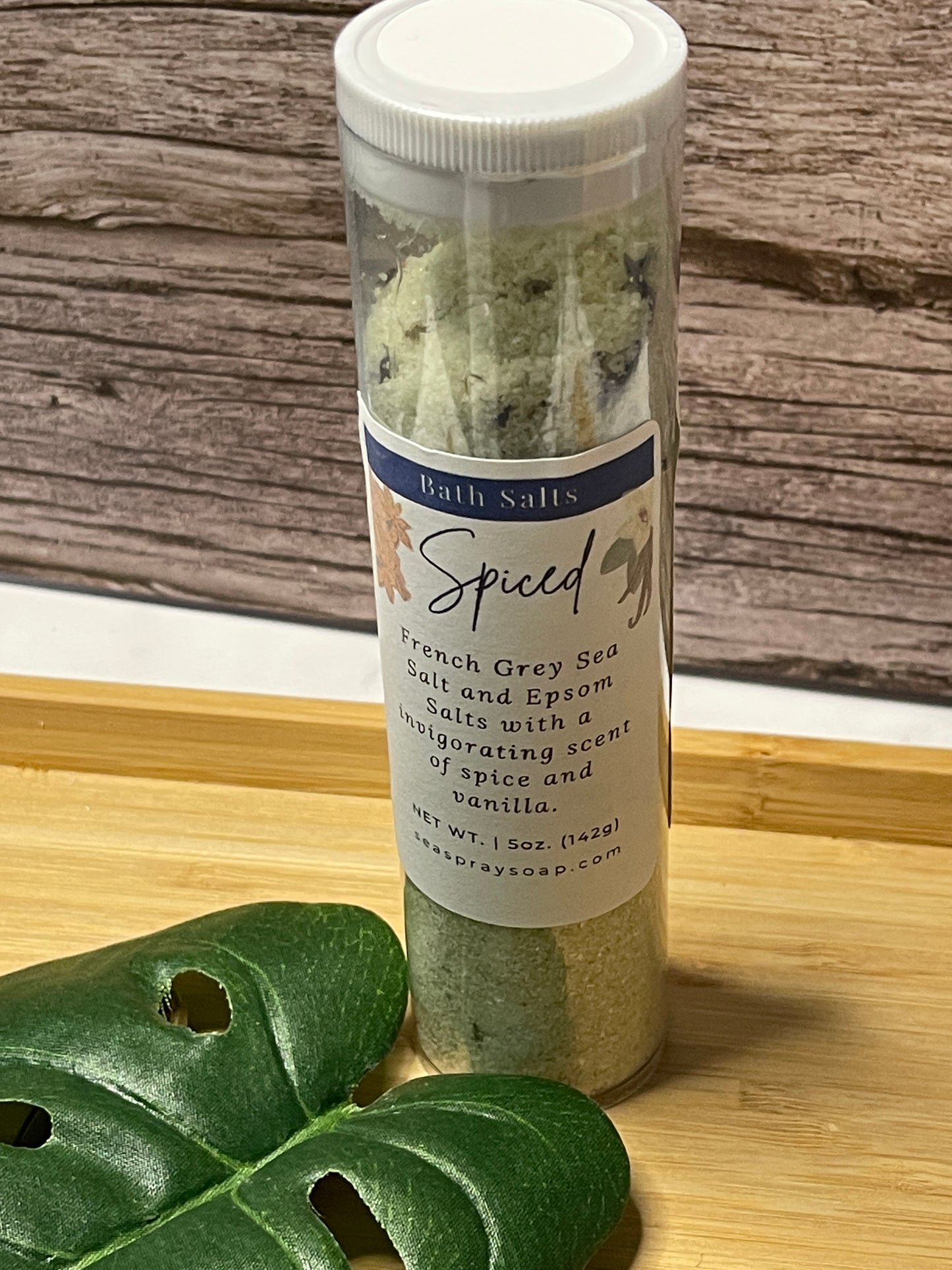 Spiced Bath Salts in a 5oz Tube
