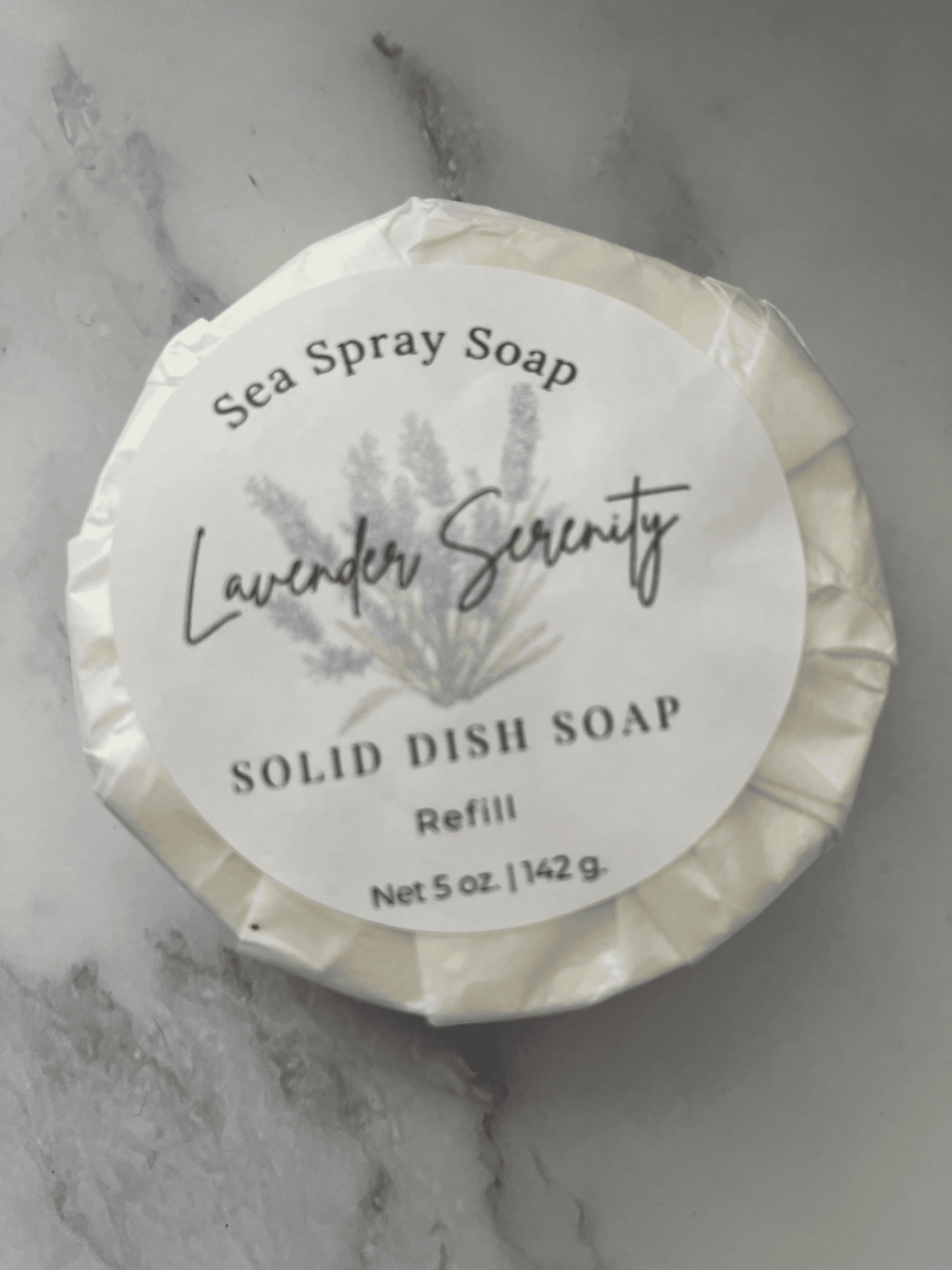 Solid Dish Soap Refill - Sea Spray Soap