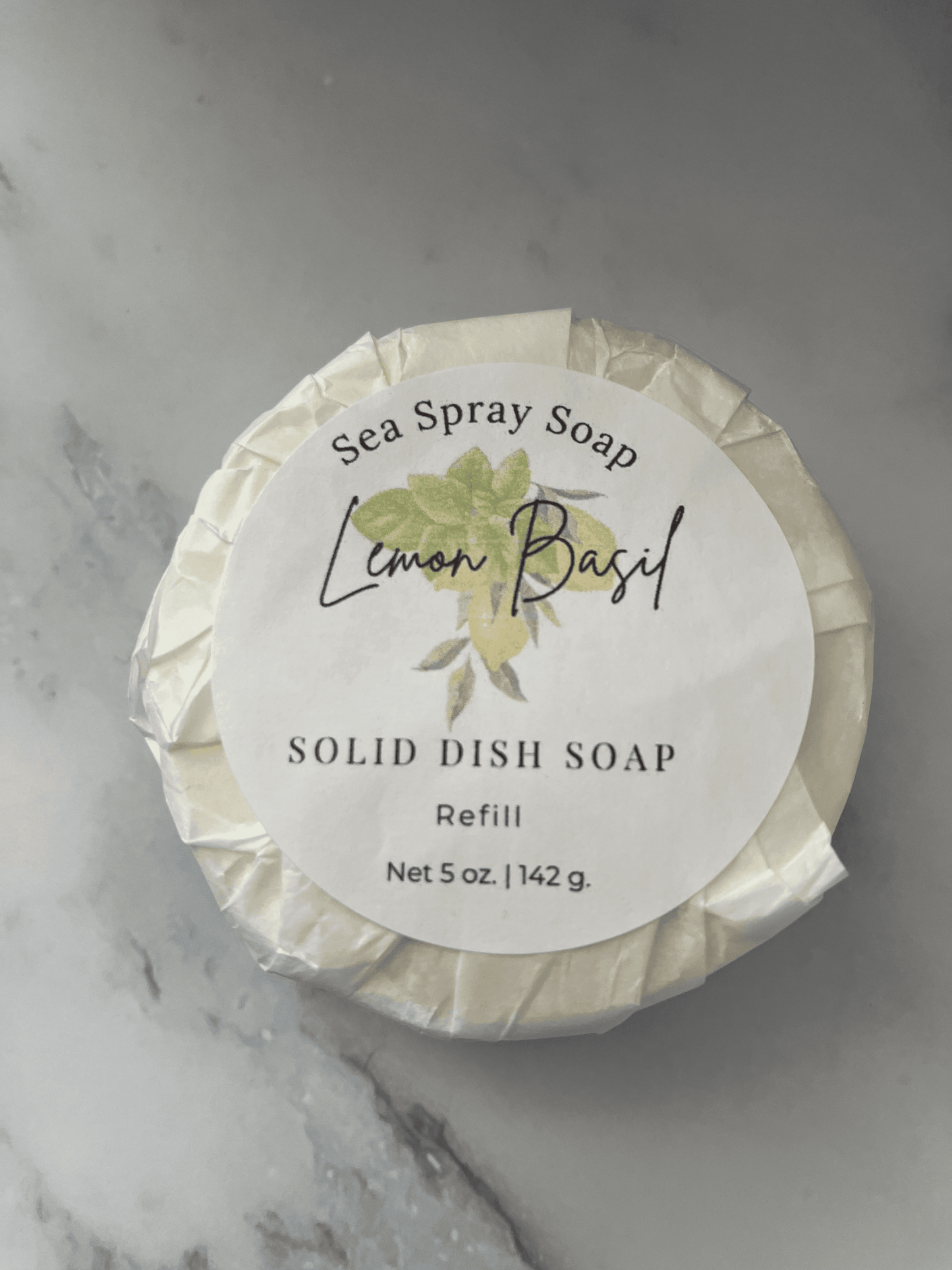 Solid Dish Soap Refill - Sea Spray Soap