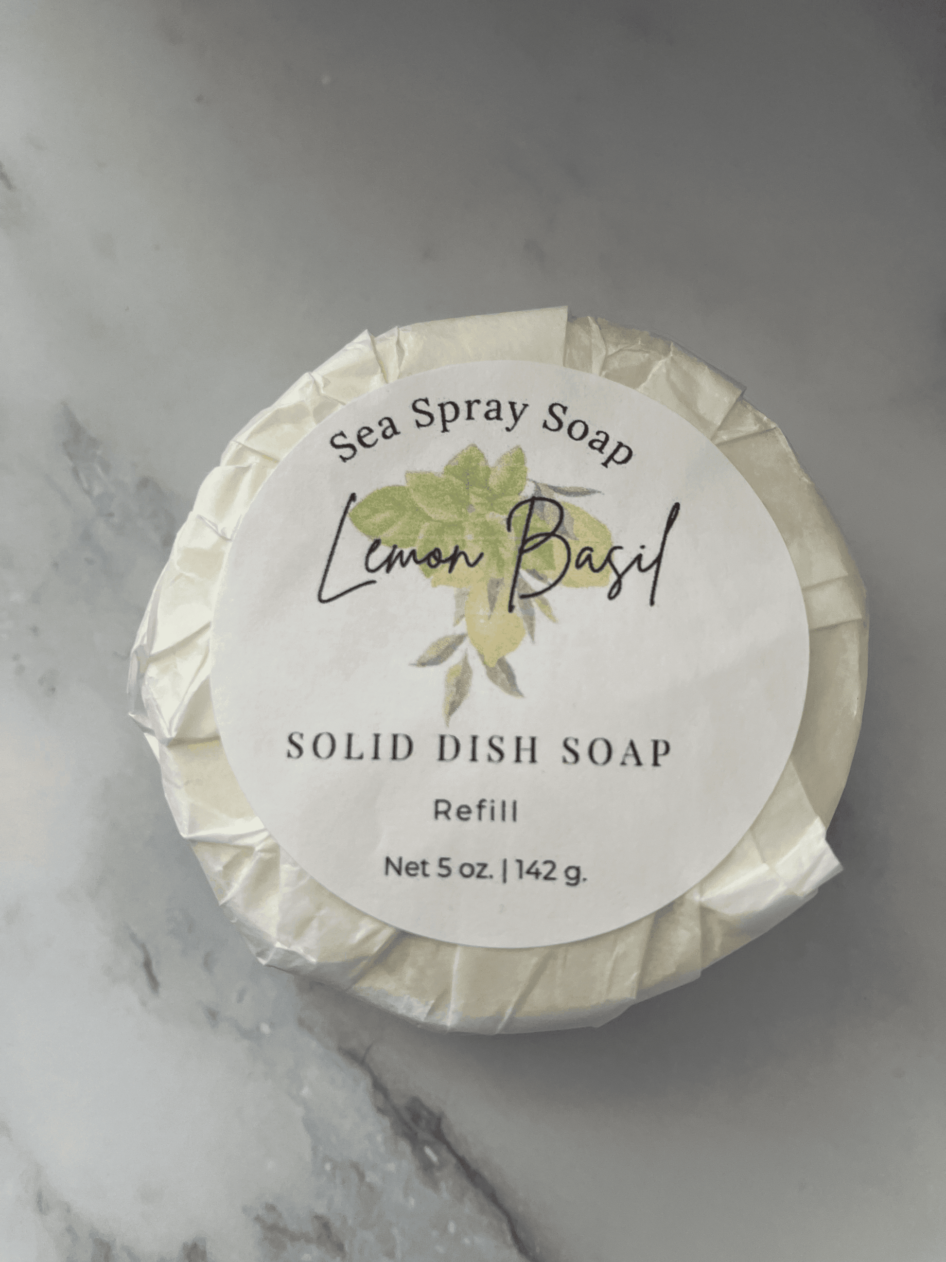 Solid Dish Soap Refill - Sea Spray Soap