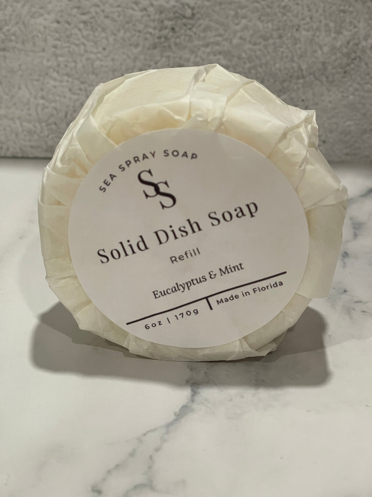 Solid Dish Soap Bar Refill - 6 oz - Sea Spray Soap