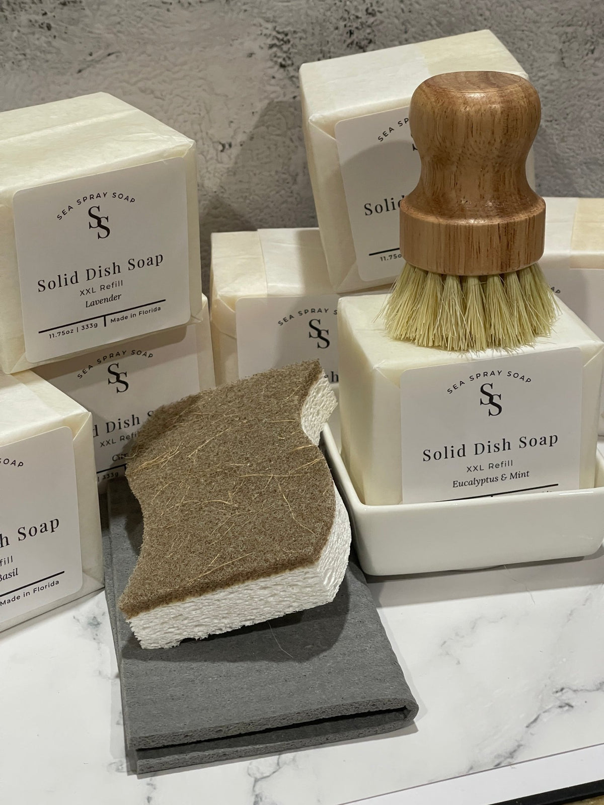 Zero Waste Dish Soap Gift Set - Sea Spray Soap