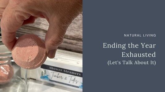 Natural bath products for holiday burnout recovery and self-care