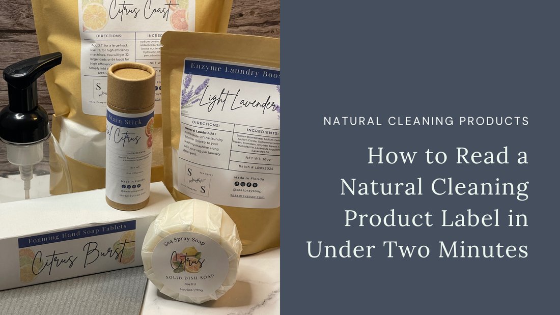 How to Read a Natural Cleaning Product Label in Under Two Minutes