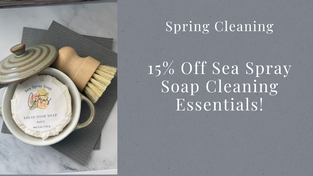 Spring Clean Naturally – 15% Off Sea Spray Soap Cleaning Essentials!