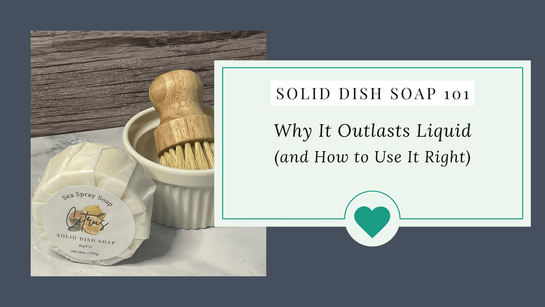 Solid Dish Soap 101: Why It Outlasts Liquid (and How to Use It Right) - Sea Spray Soap