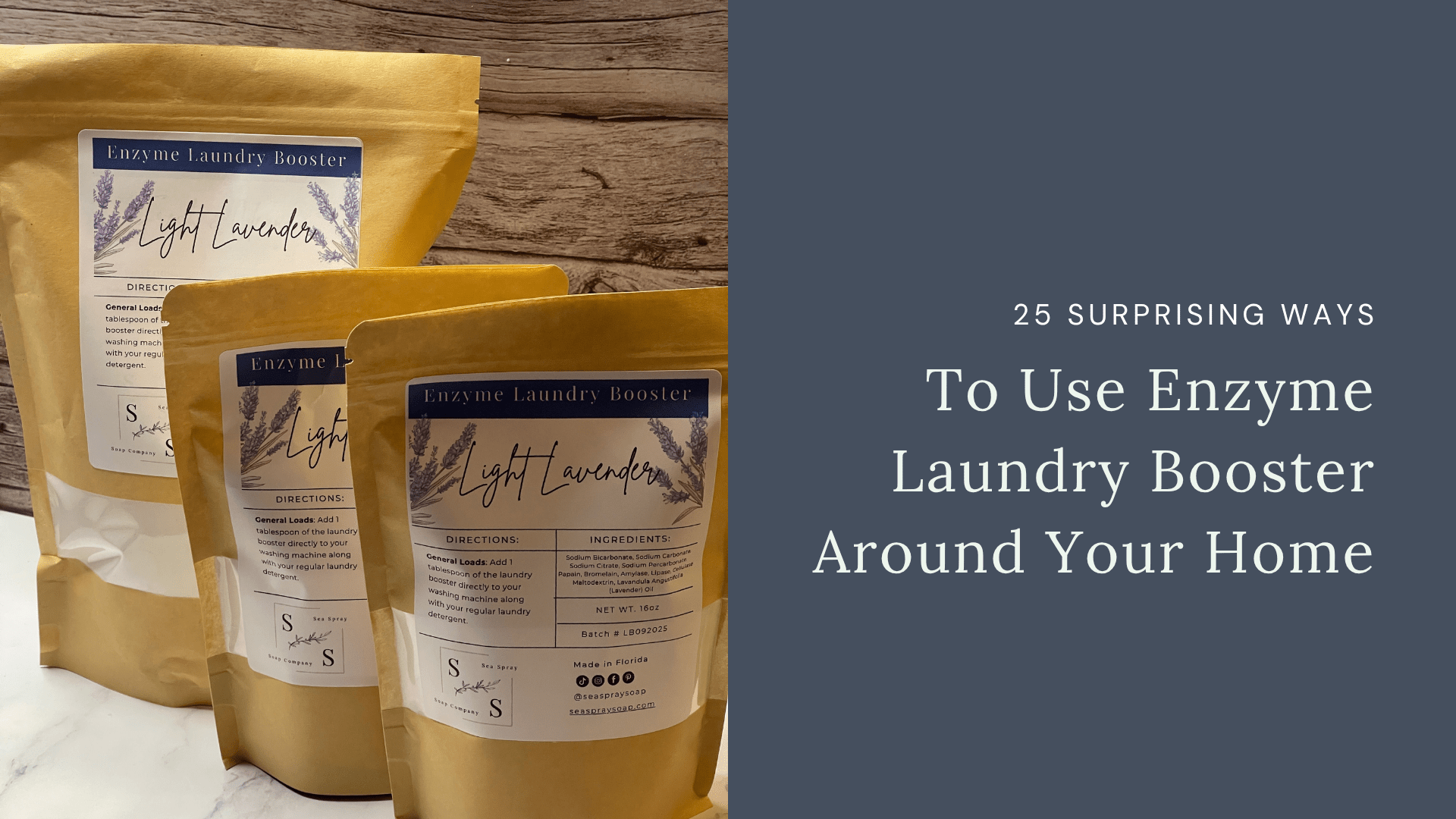 Enzyme Laundry Booster Uses: 25 Ways Beyond Laundry | Sea Spray Soap
