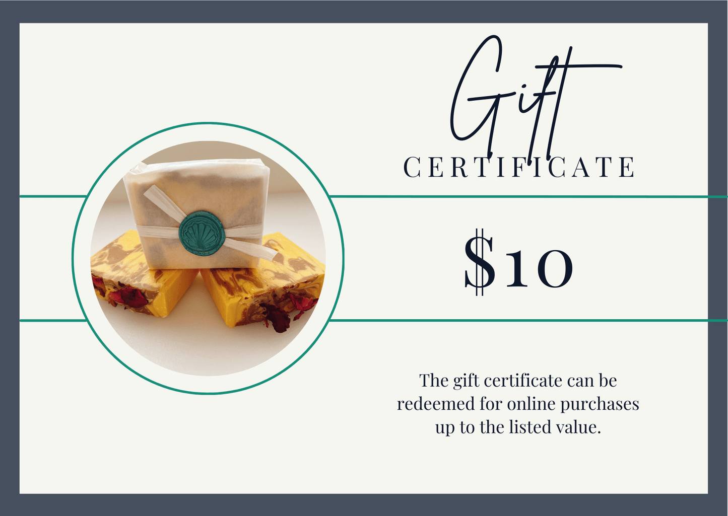 Sea Spray Soap 10 Gift Card - Sea Spray Soap