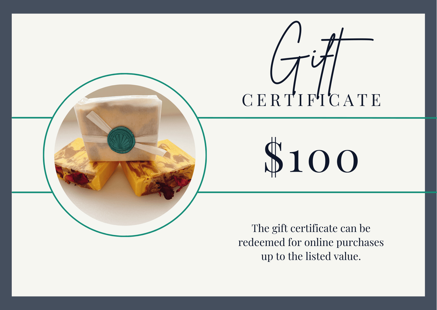 Sea Spray Soap 100 Gift Card - Sea Spray Soap