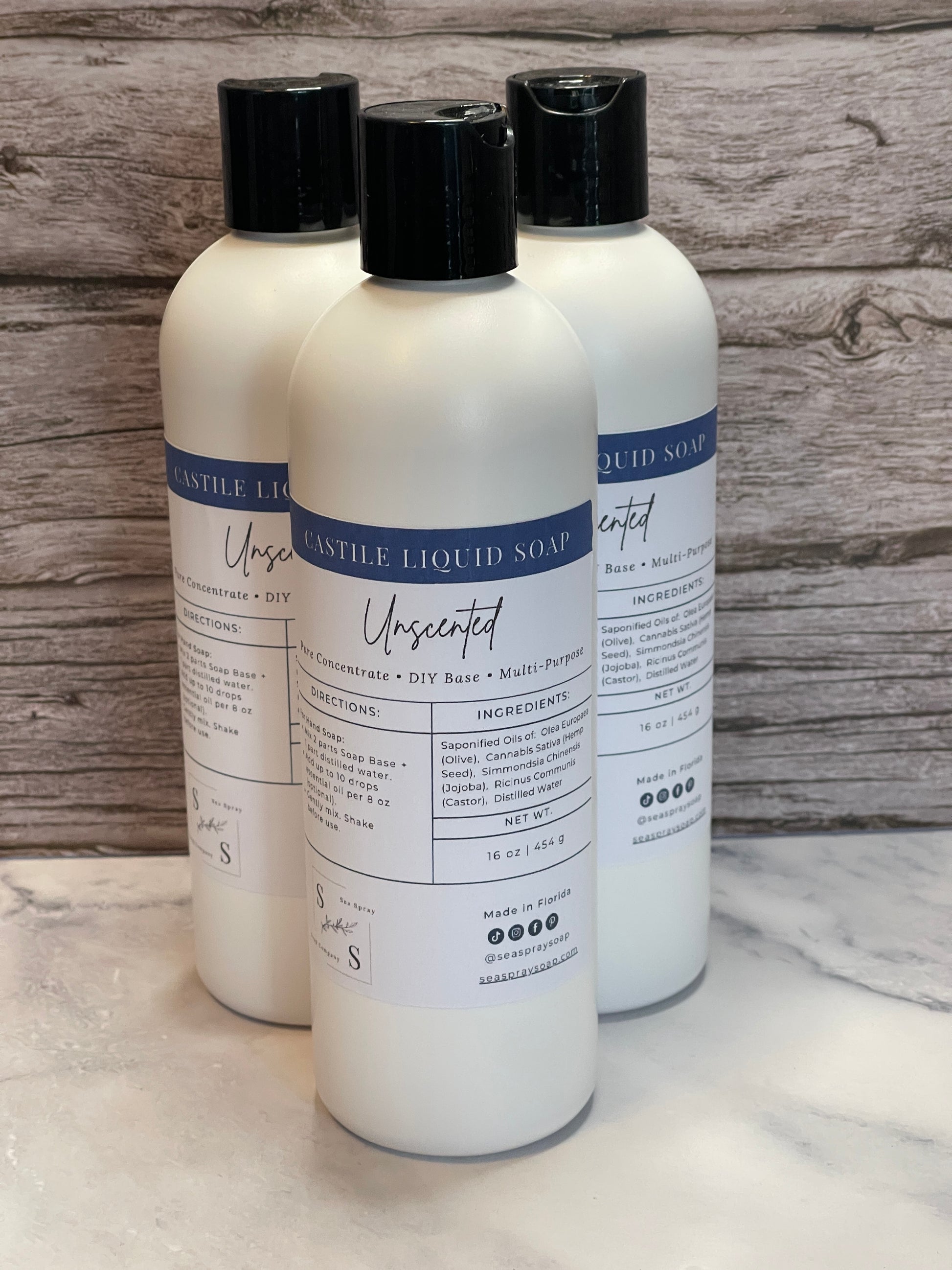 Liquid Castile Soap - Sea Spray Soap