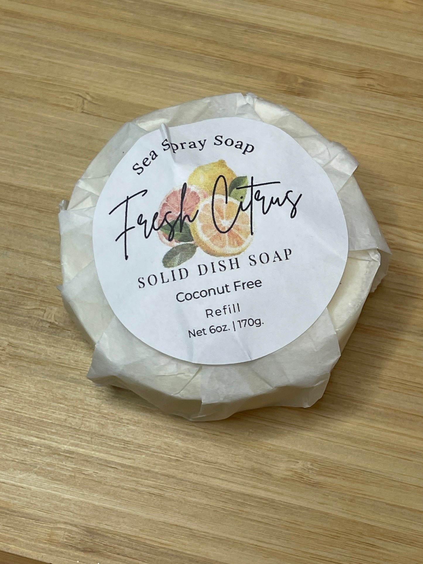 Coconut-Free Solid Dish Soap Bar Refill - 6 oz