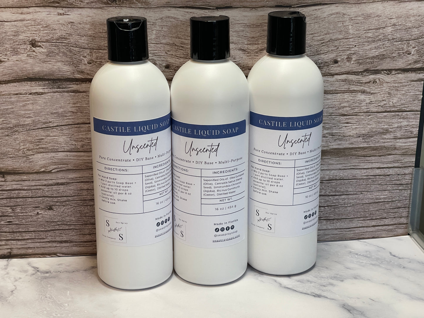 Liquid Castile Soap - Sea Spray Soap