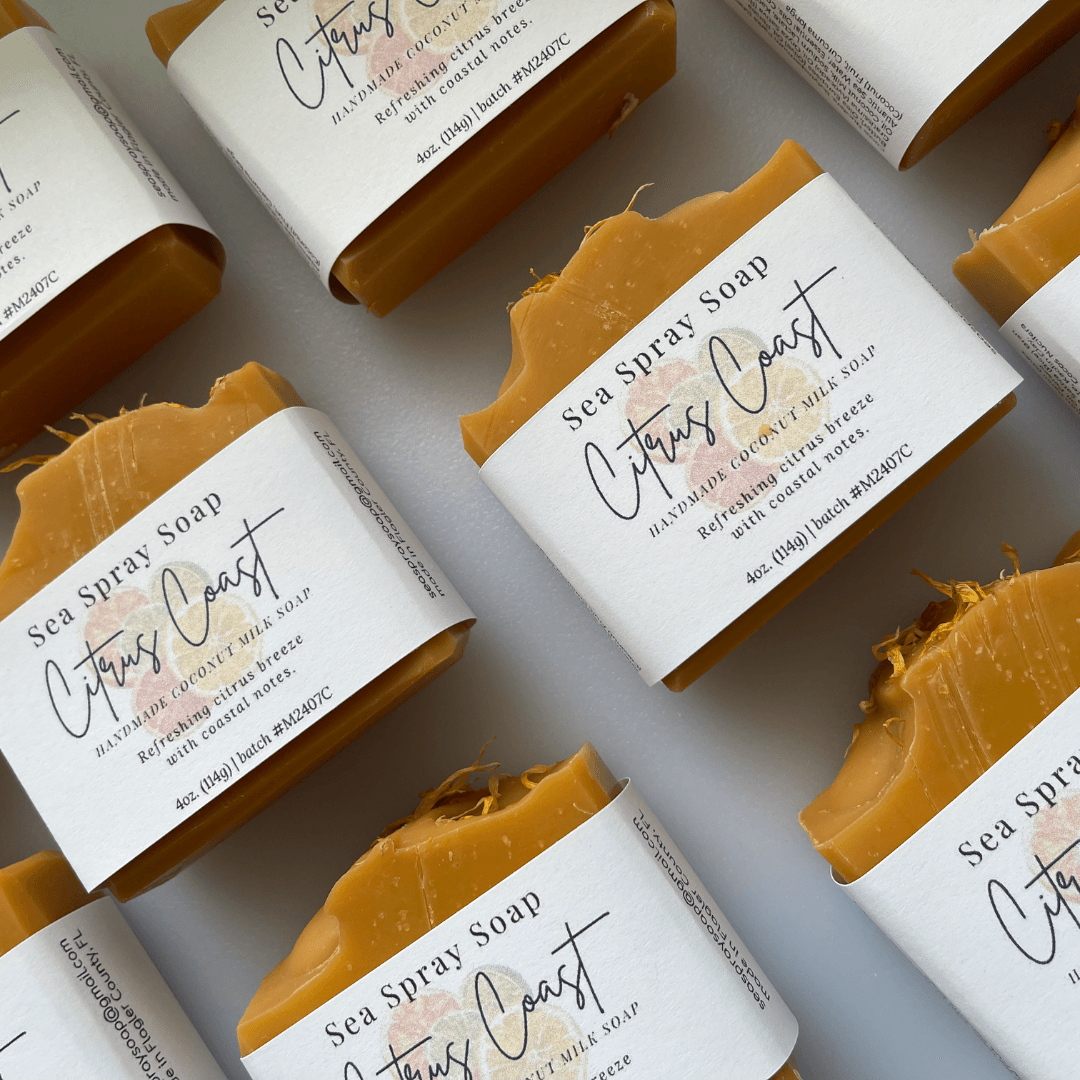 Citrus Coast Coconut Milk Handmade Soap - Sea Spray Soap