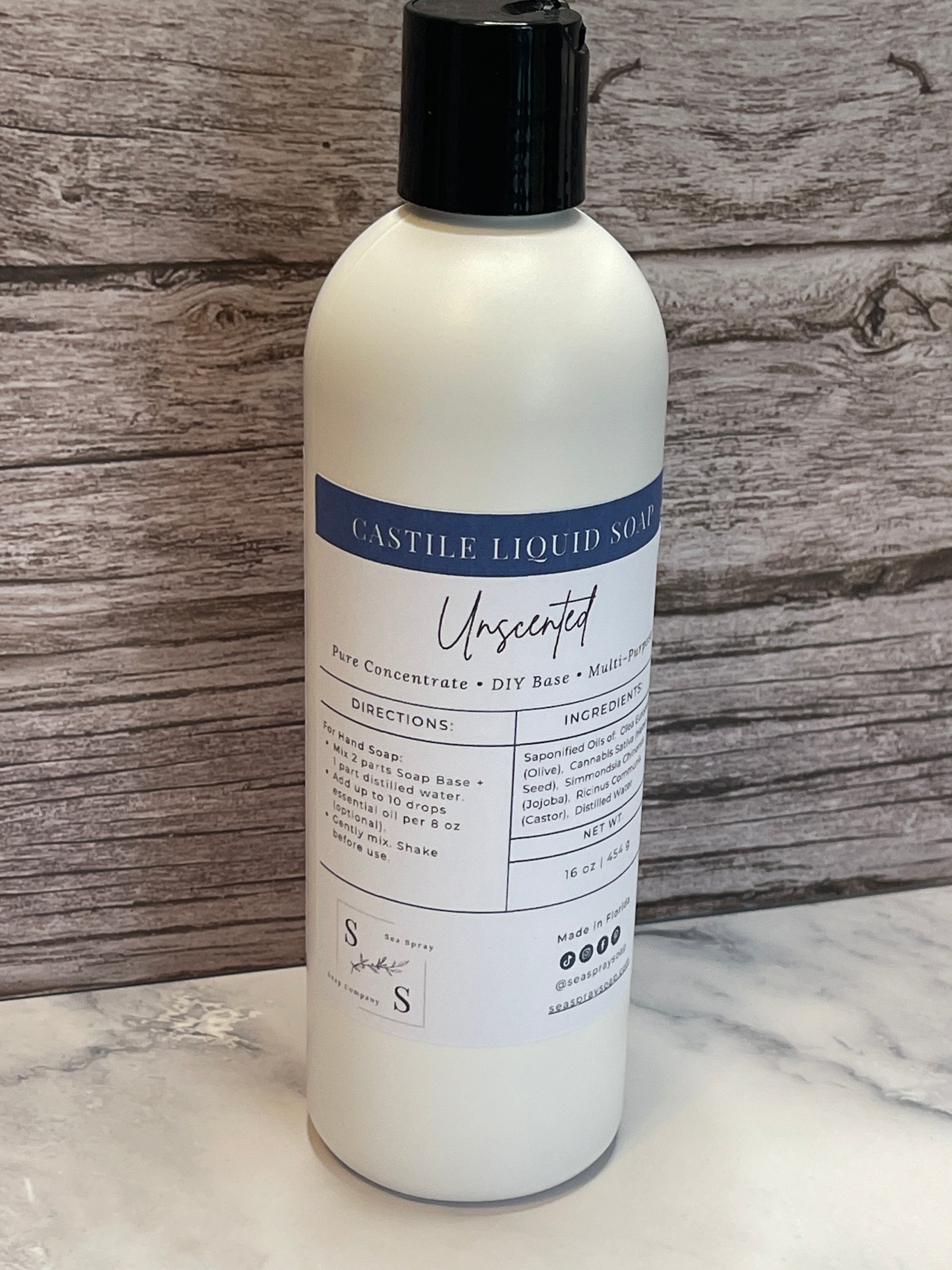 Liquid Castile Soap - Sea Spray Soap