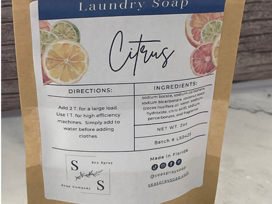 Zero Waste Bundle Laundry Soap in Citrus