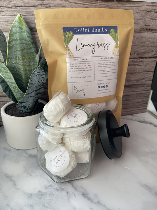 Lemongrass Toilet Bombs - Sea Spray Soap