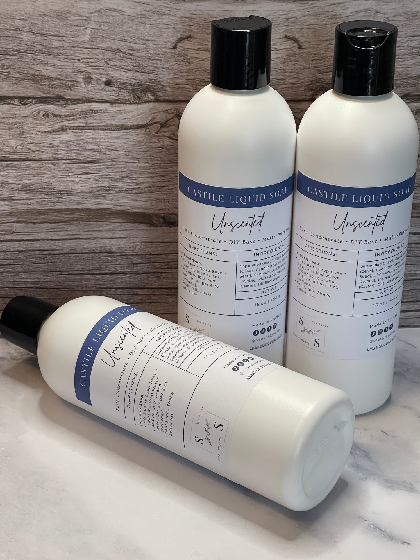 Liquid Castile Soap - Sea Spray Soap