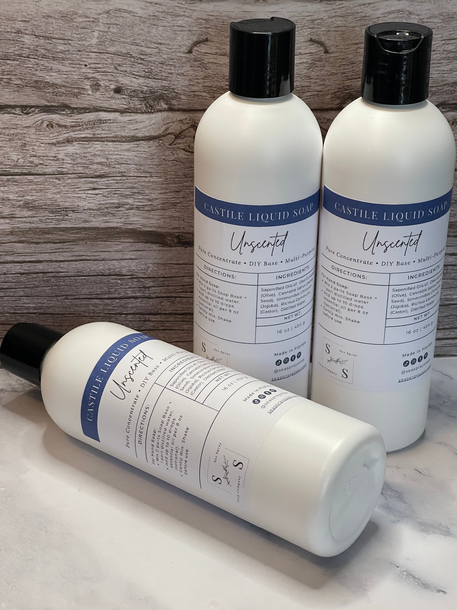 Liquid Castile Soap - Sea Spray Soap