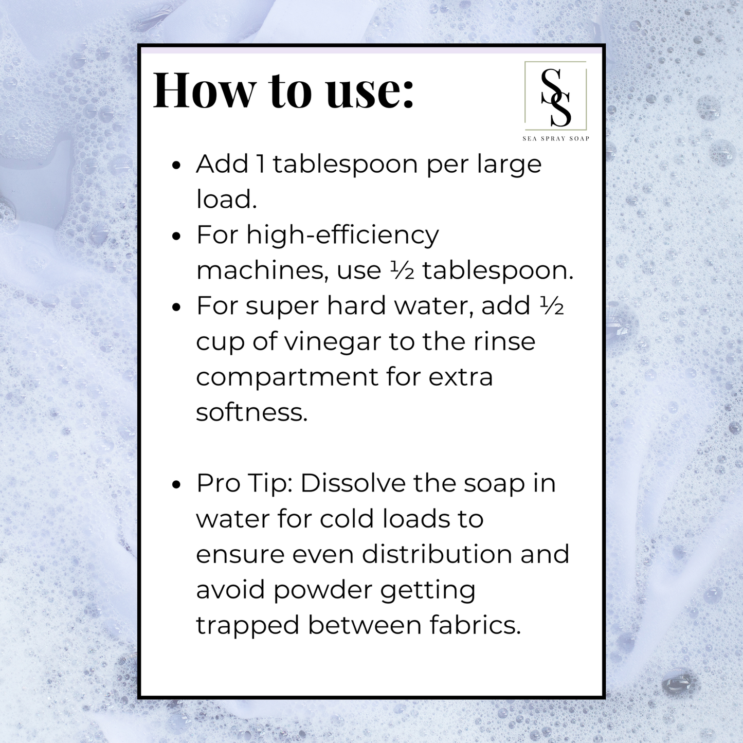 Natural Laundry Soap - Sea Spray Soap