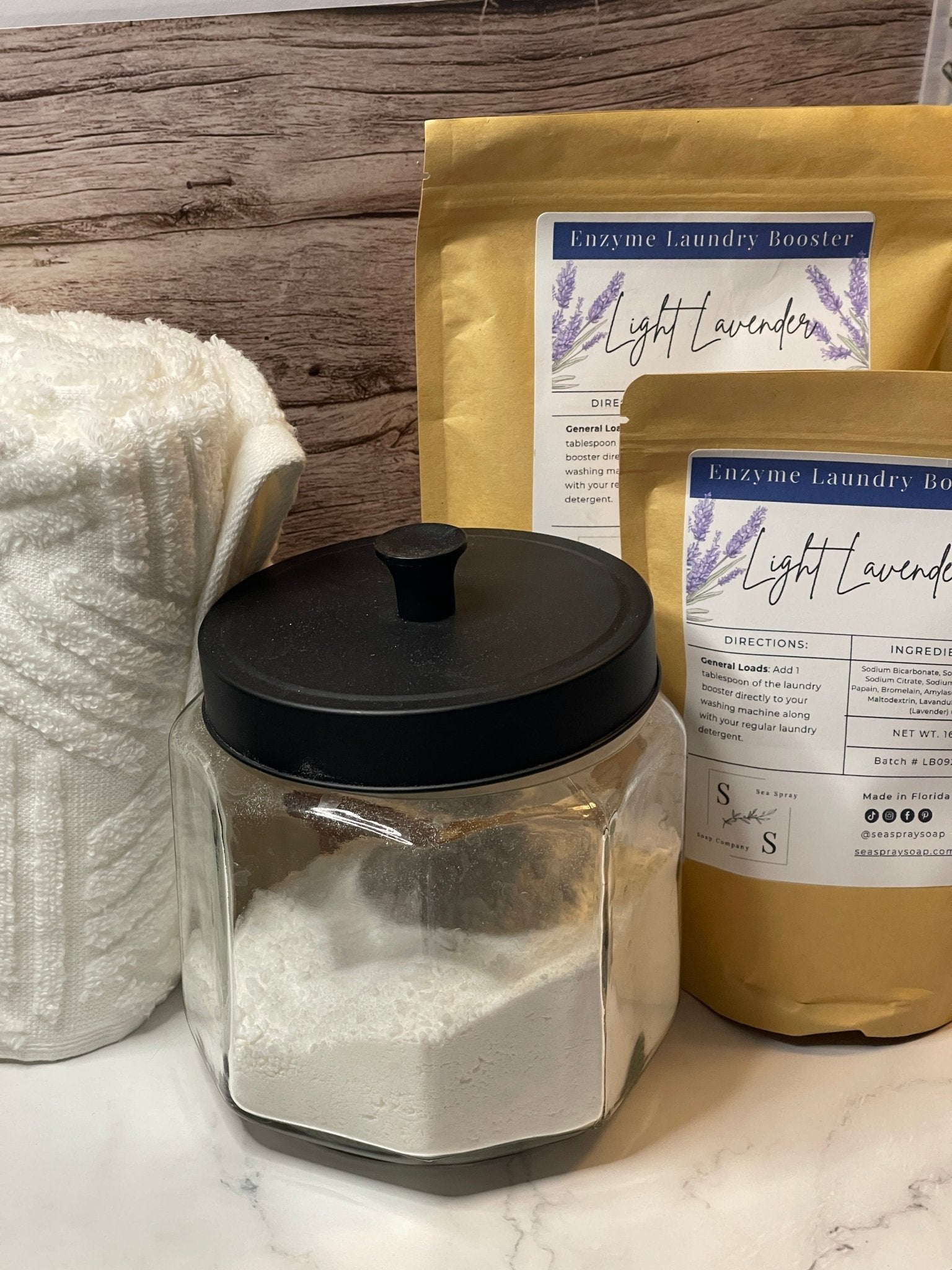 Enzyme Laundry Booster | 5-Enzyme Formula | Sea Spray Soap