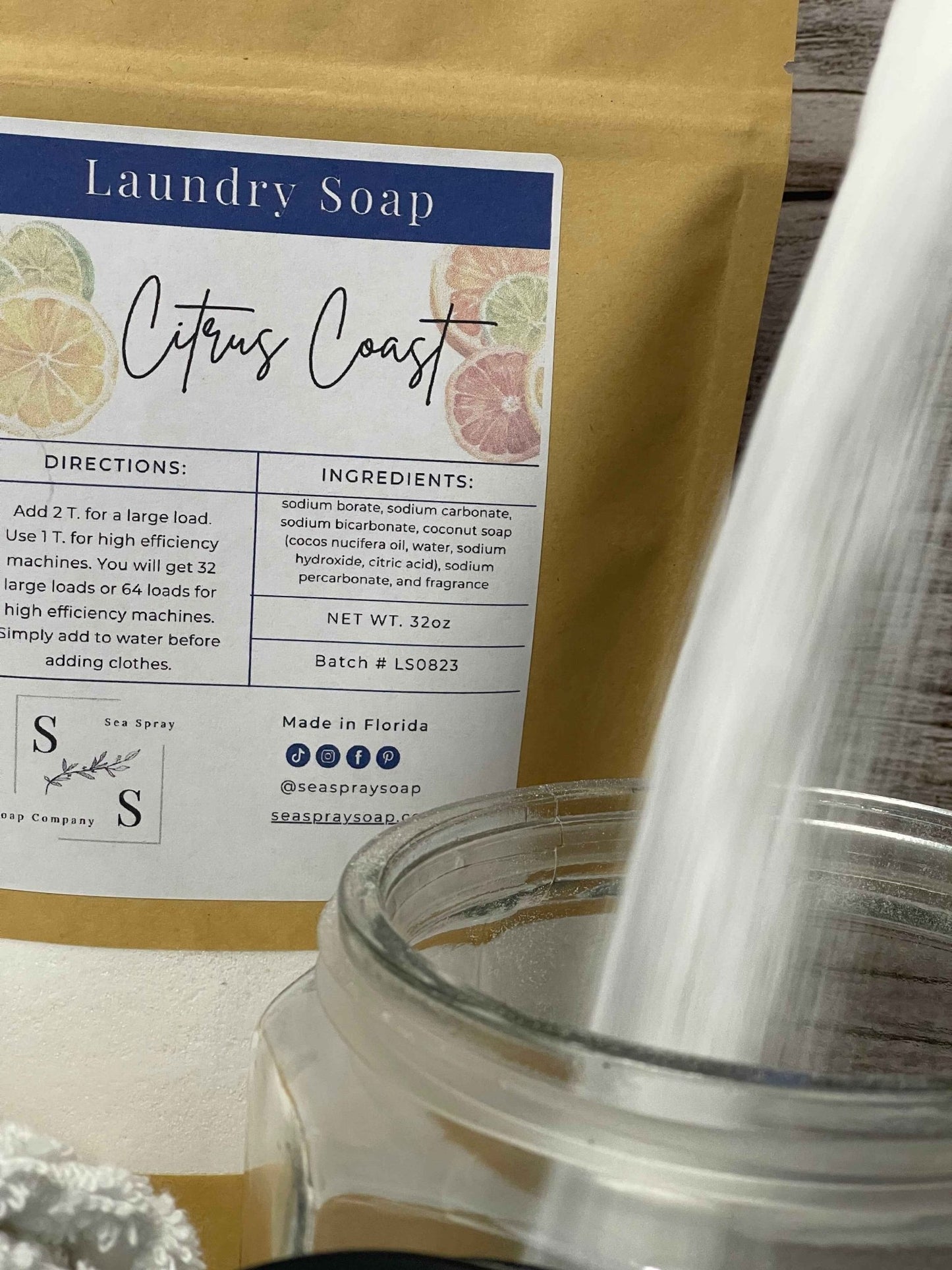 Citrus Monthly Laundry Soap Subscription - Sea Spray Soap