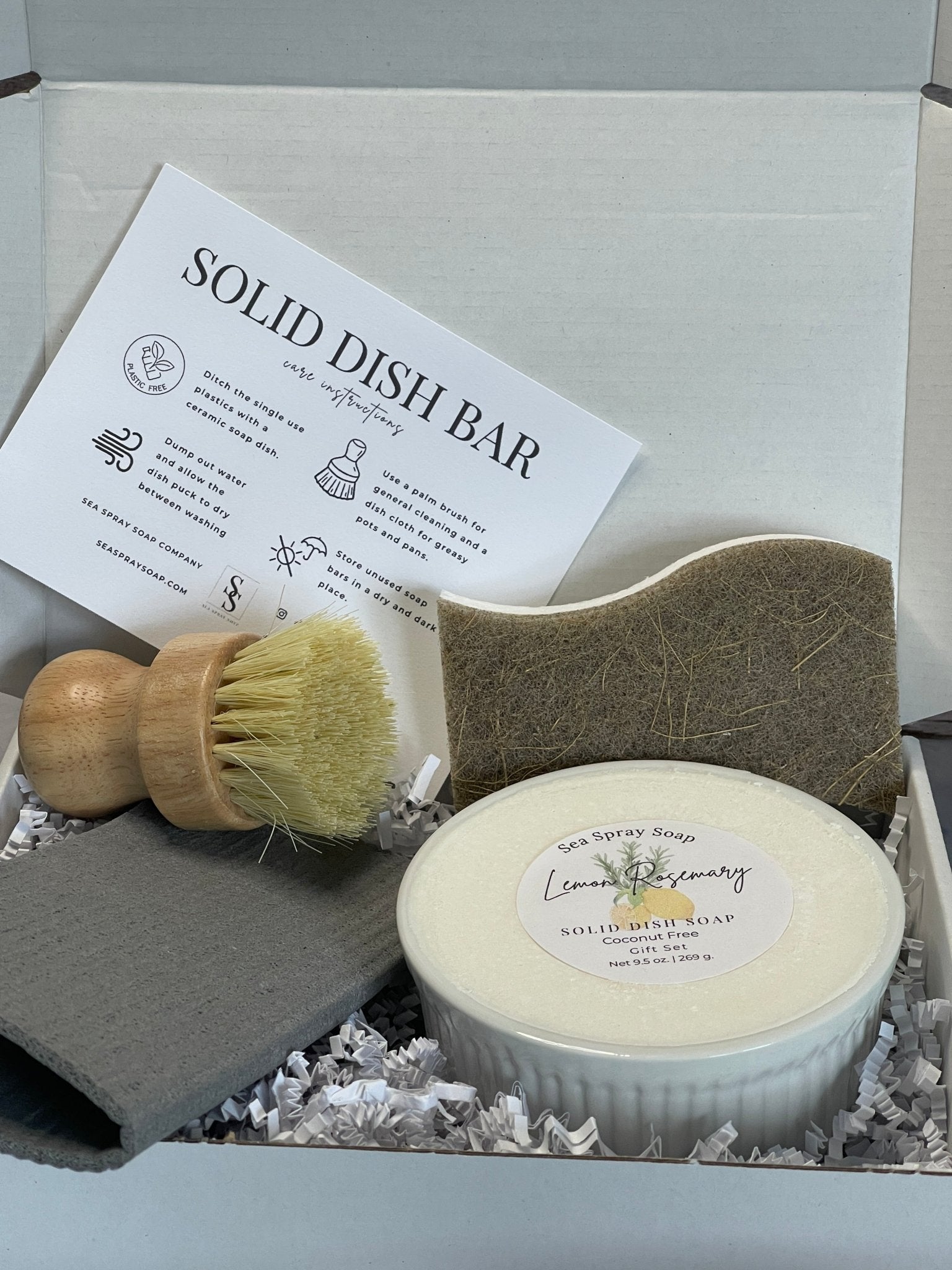 Coconut - Free Dish Soap Gift Set - Sea Spray Soap