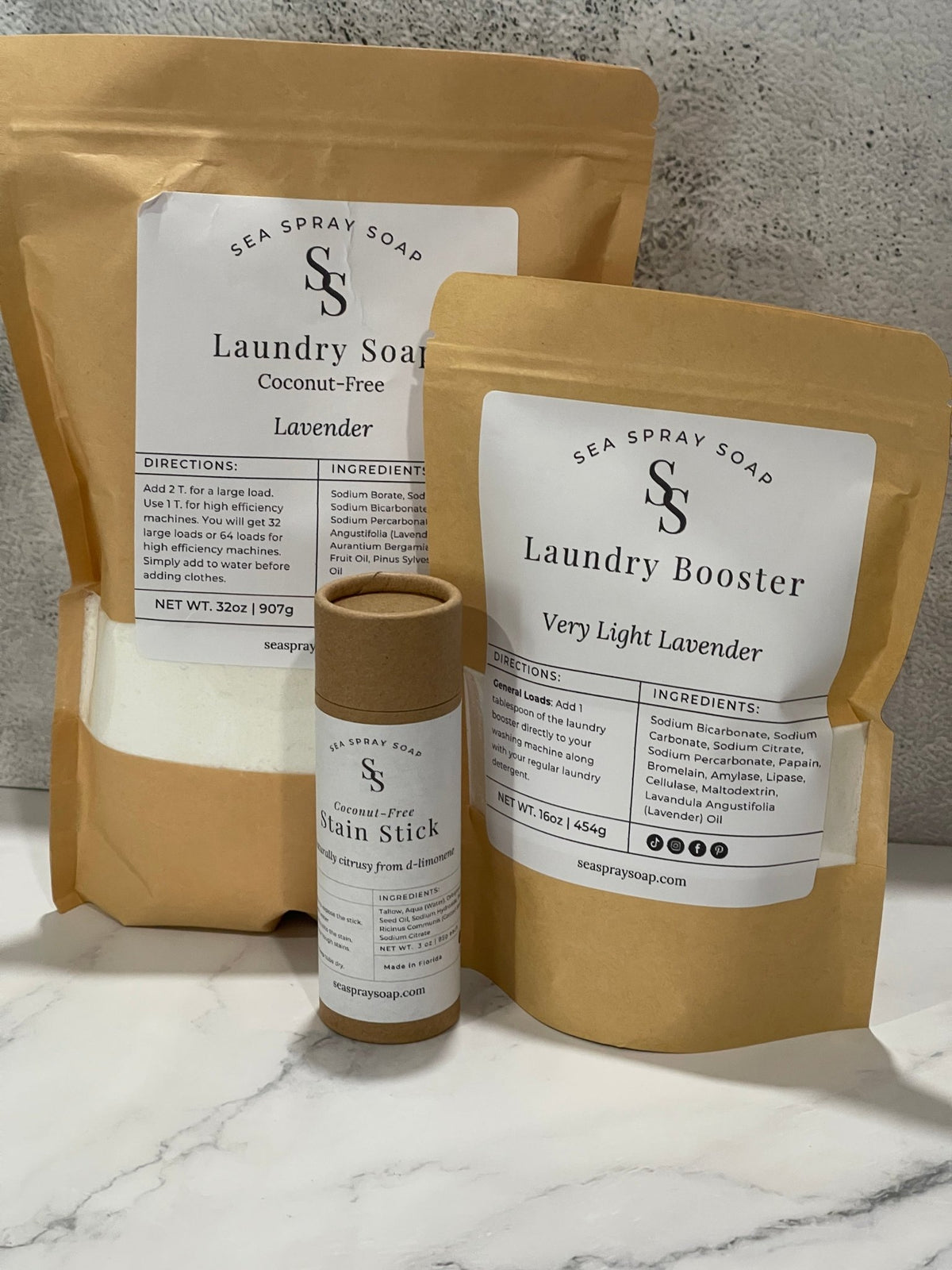 Coconut-Free Laundry Starter Kit - Sea Spray Soap