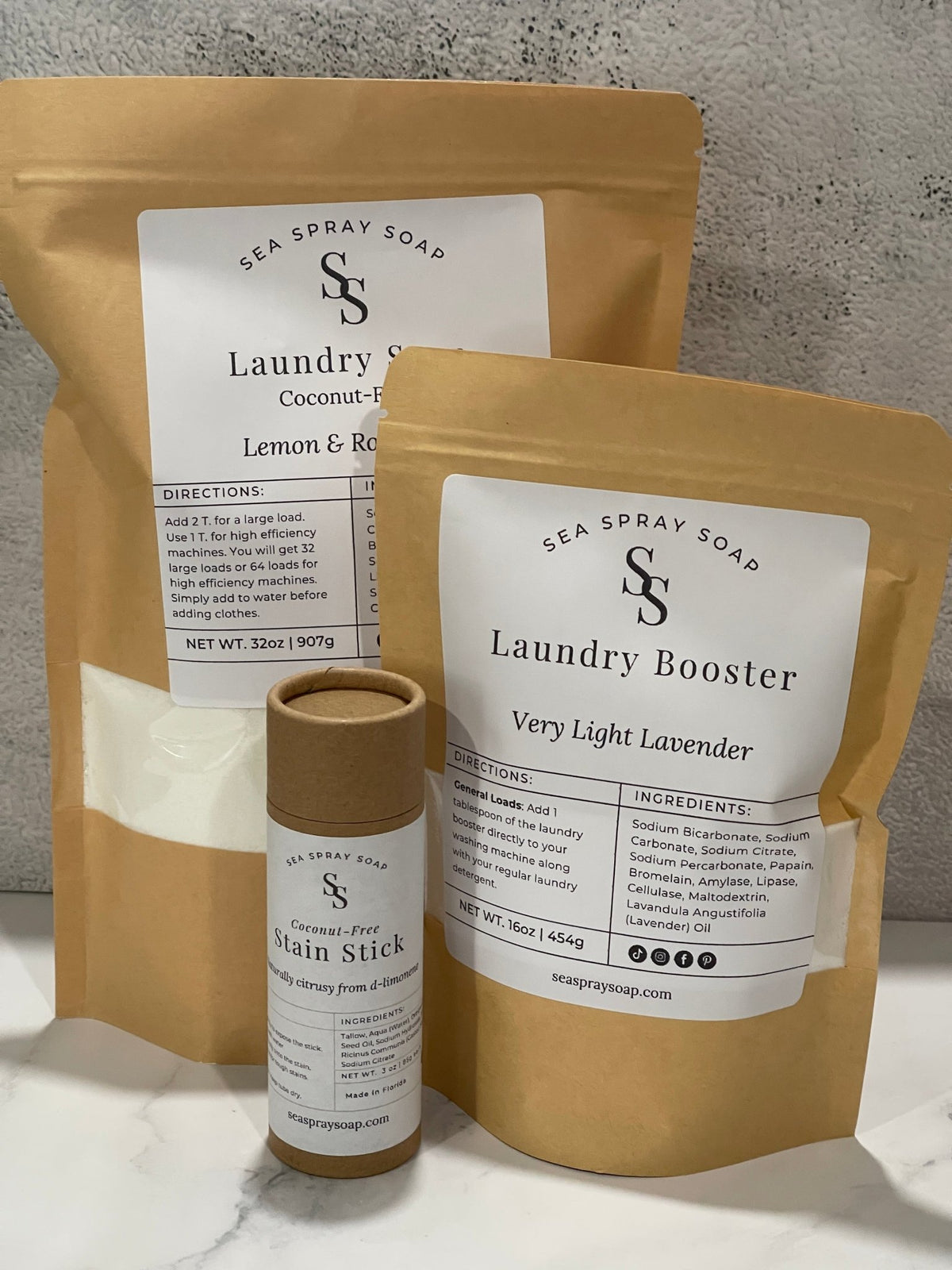 Coconut-Free Laundry Starter Kit - Sea Spray Soap