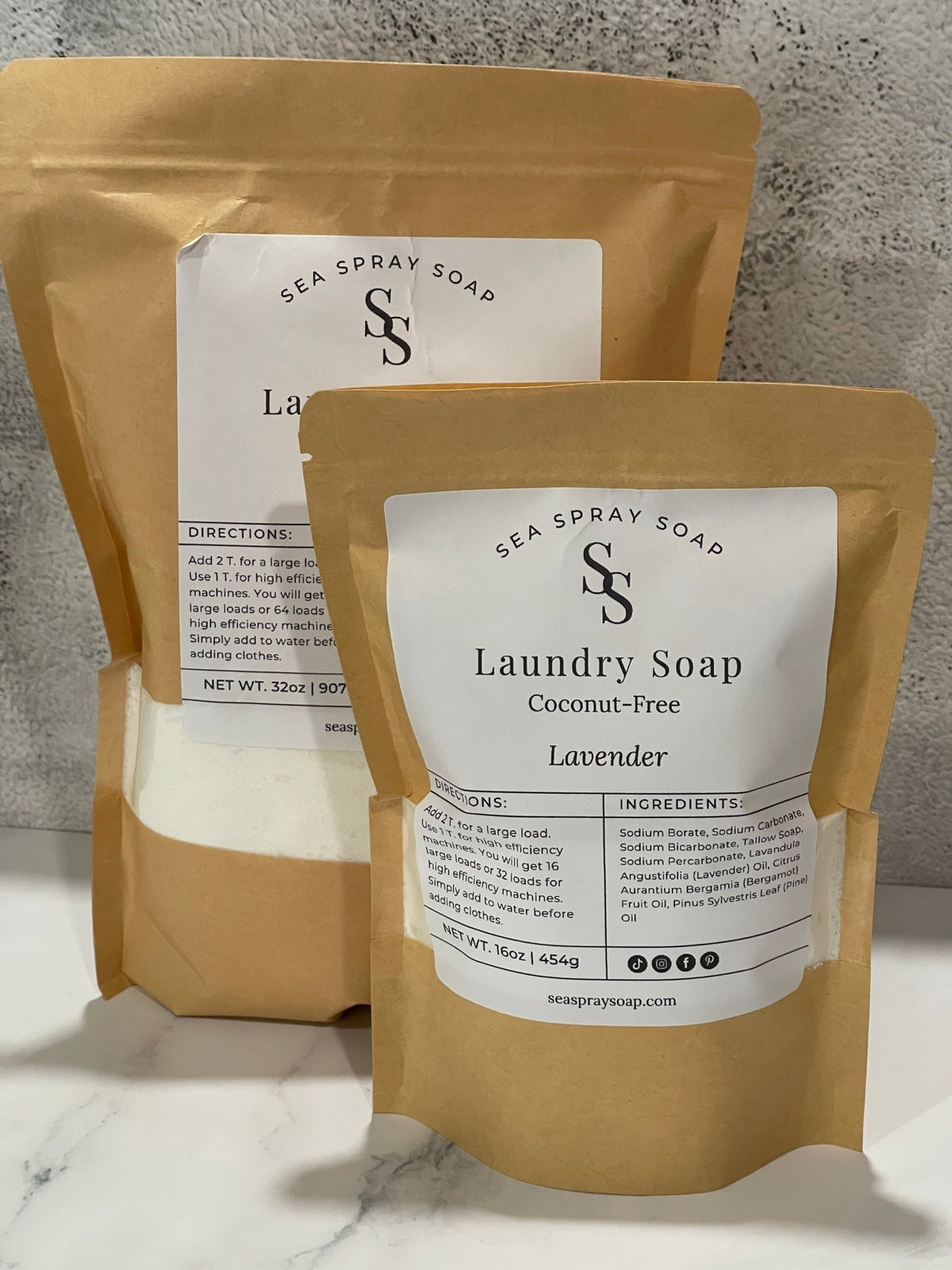 Coconut-Free Natural Laundry Soap - Sea Spray Soap