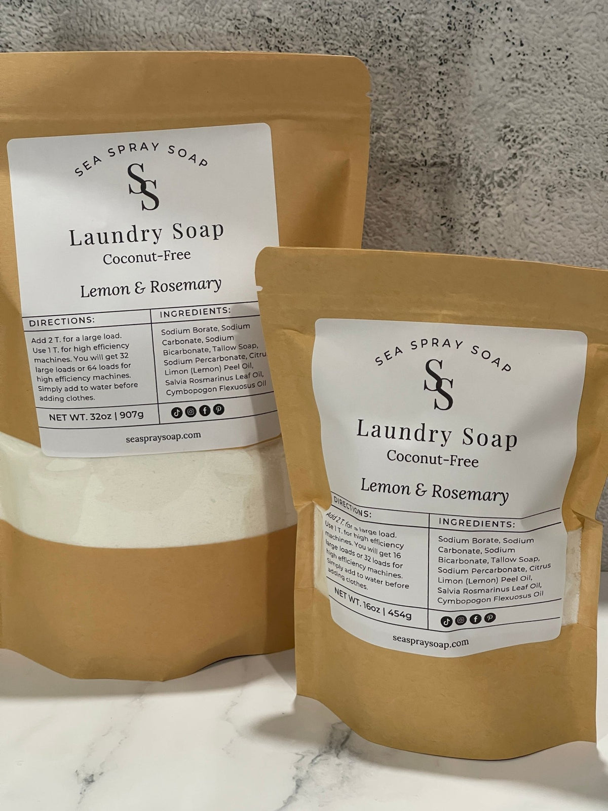 Coconut-Free Natural Laundry Soap - Sea Spray Soap