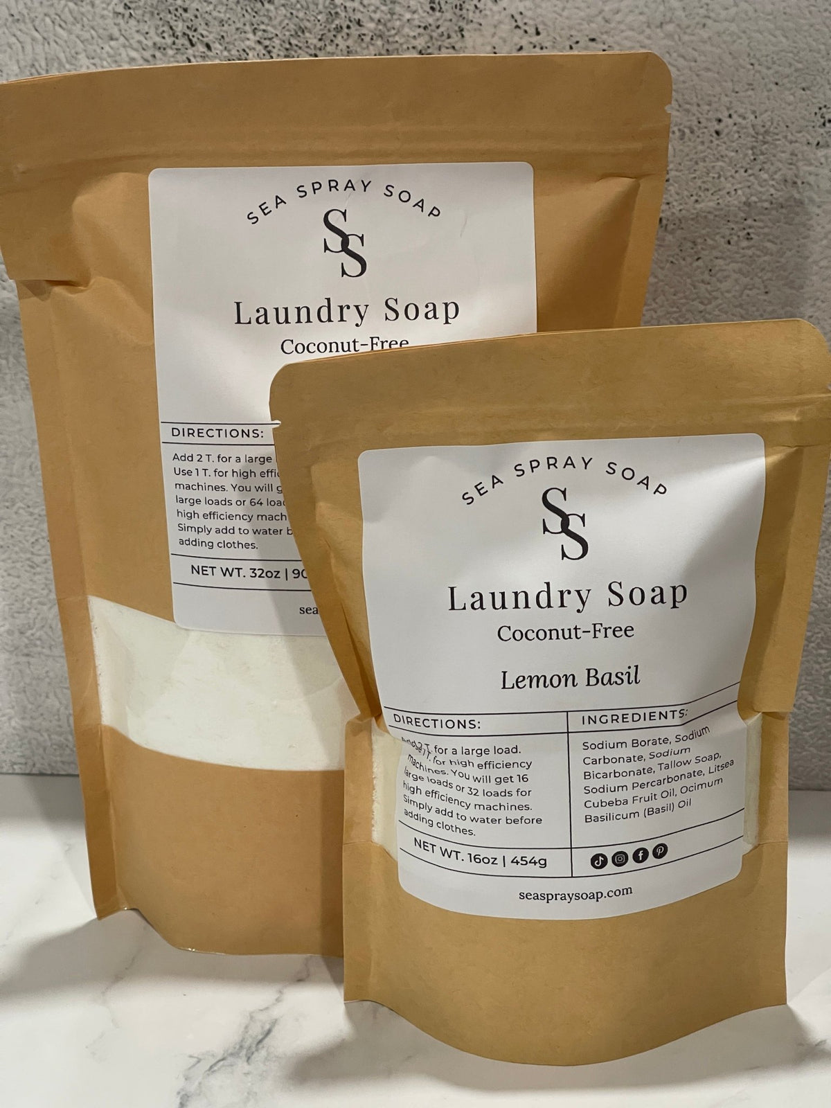 Coconut-Free Natural Laundry Soap - Sea Spray Soap