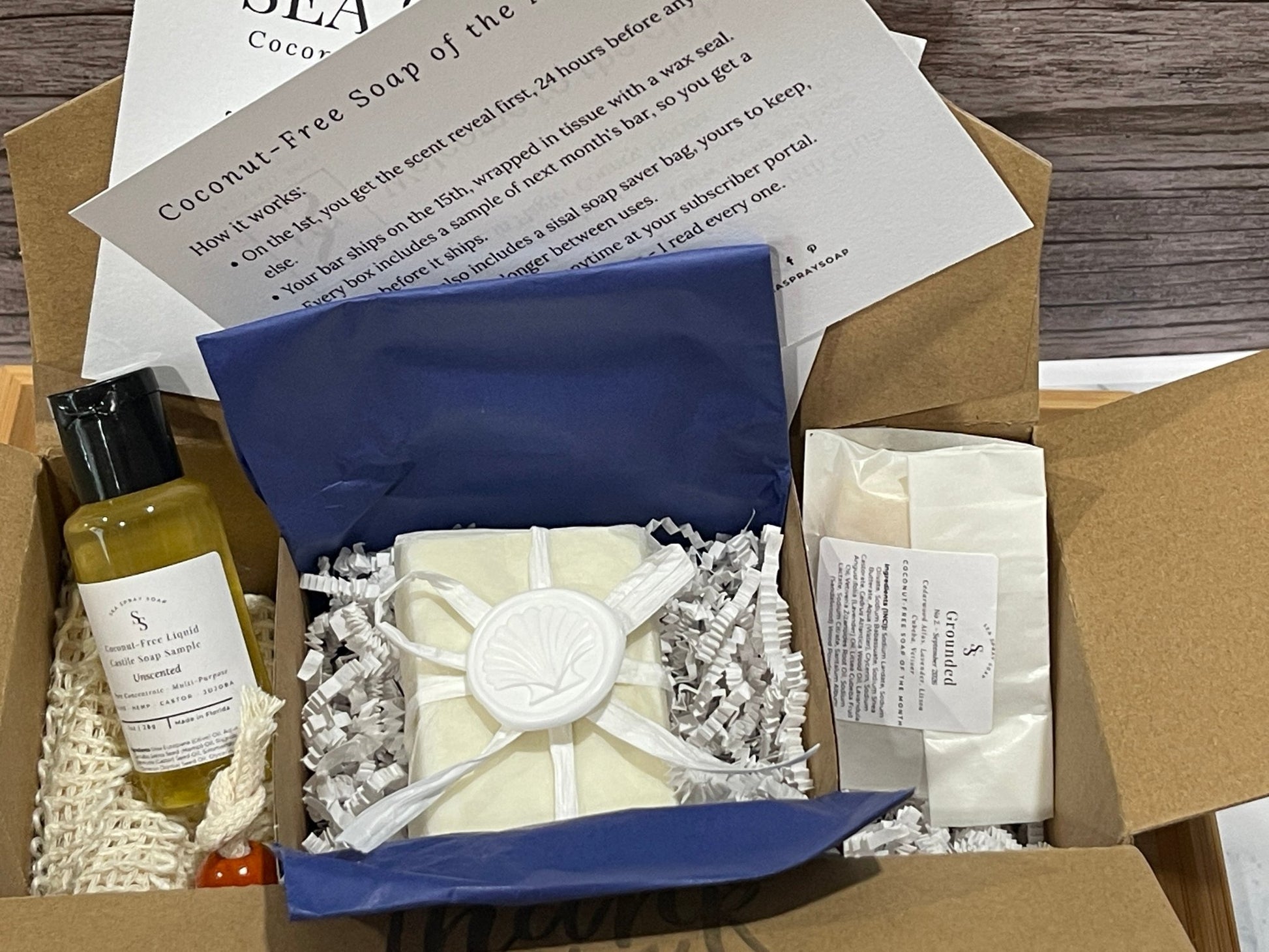 Coconut-Free Soap Club Gift Subscription - Sea Spray Soap