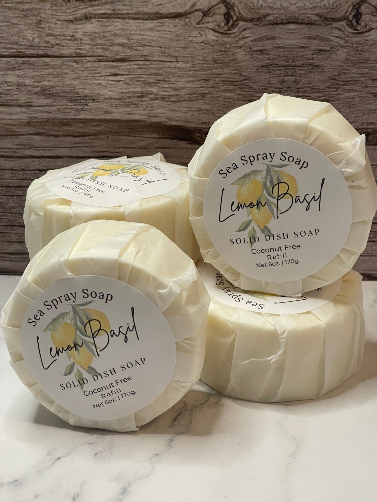 Coconut - Free Solid Dish Soap Bar Refill - 6 oz - Sea Spray Soap