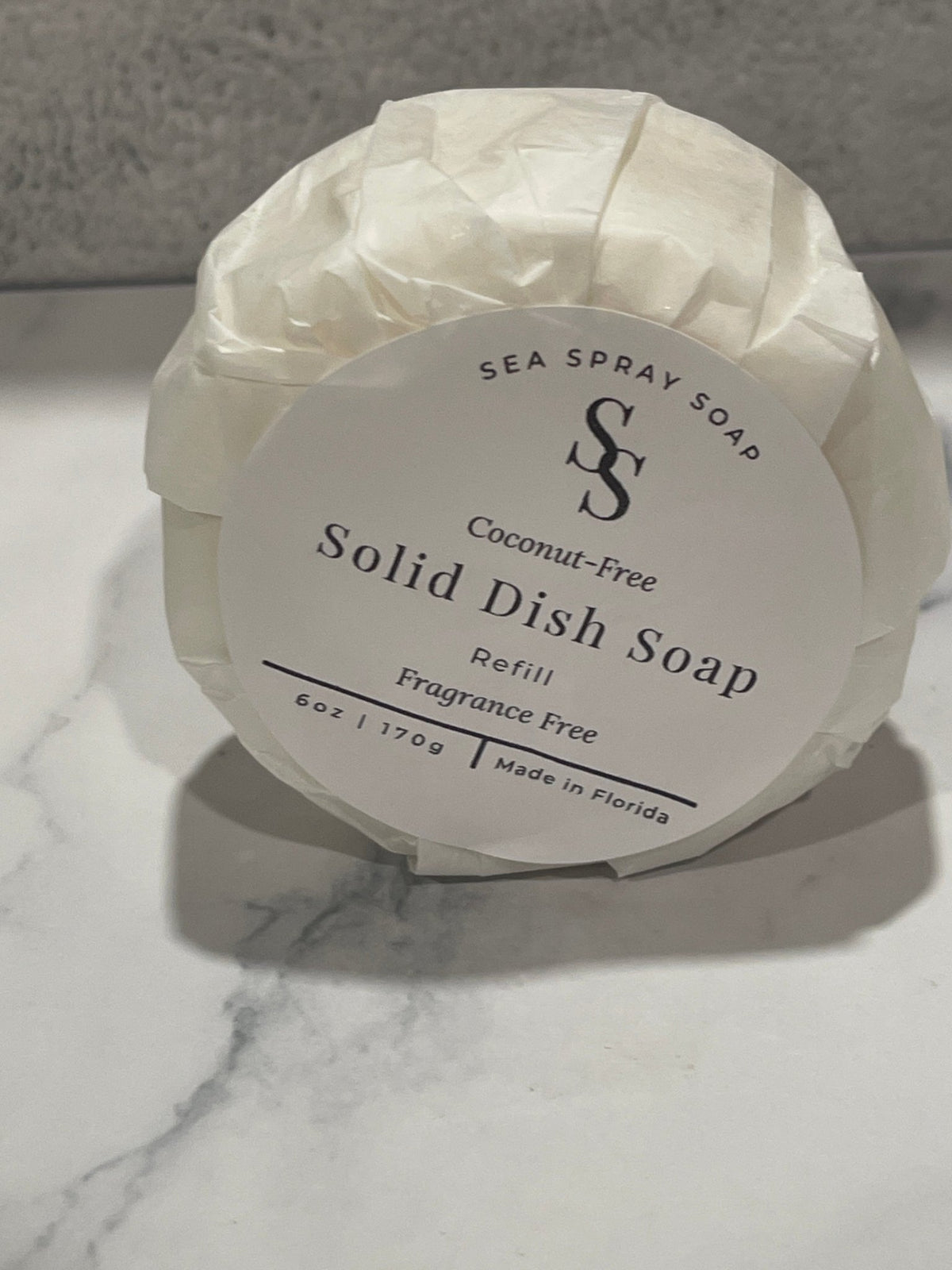 Coconut-Free Solid Dish Soap Bar Refill - 6 oz - Sea Spray Soap