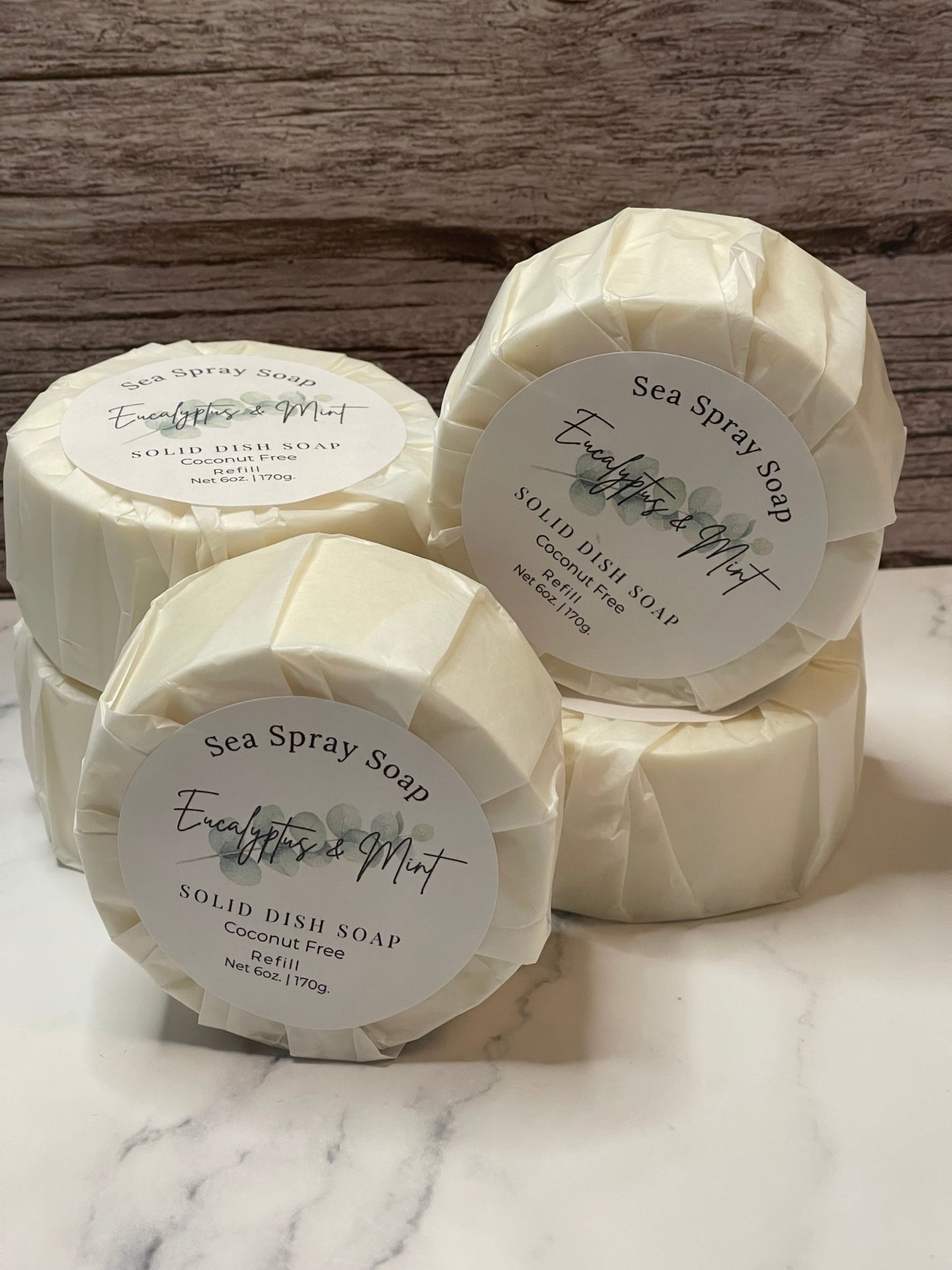 Coconut - Free Solid Dish Soap Bar Refill - 6 oz - Sea Spray Soap