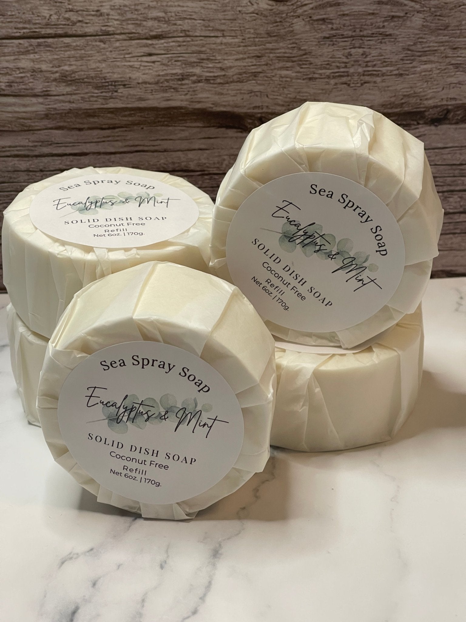 Coconut - Free Solid Dish Soap Bar Refill - 6 oz - Sea Spray Soap