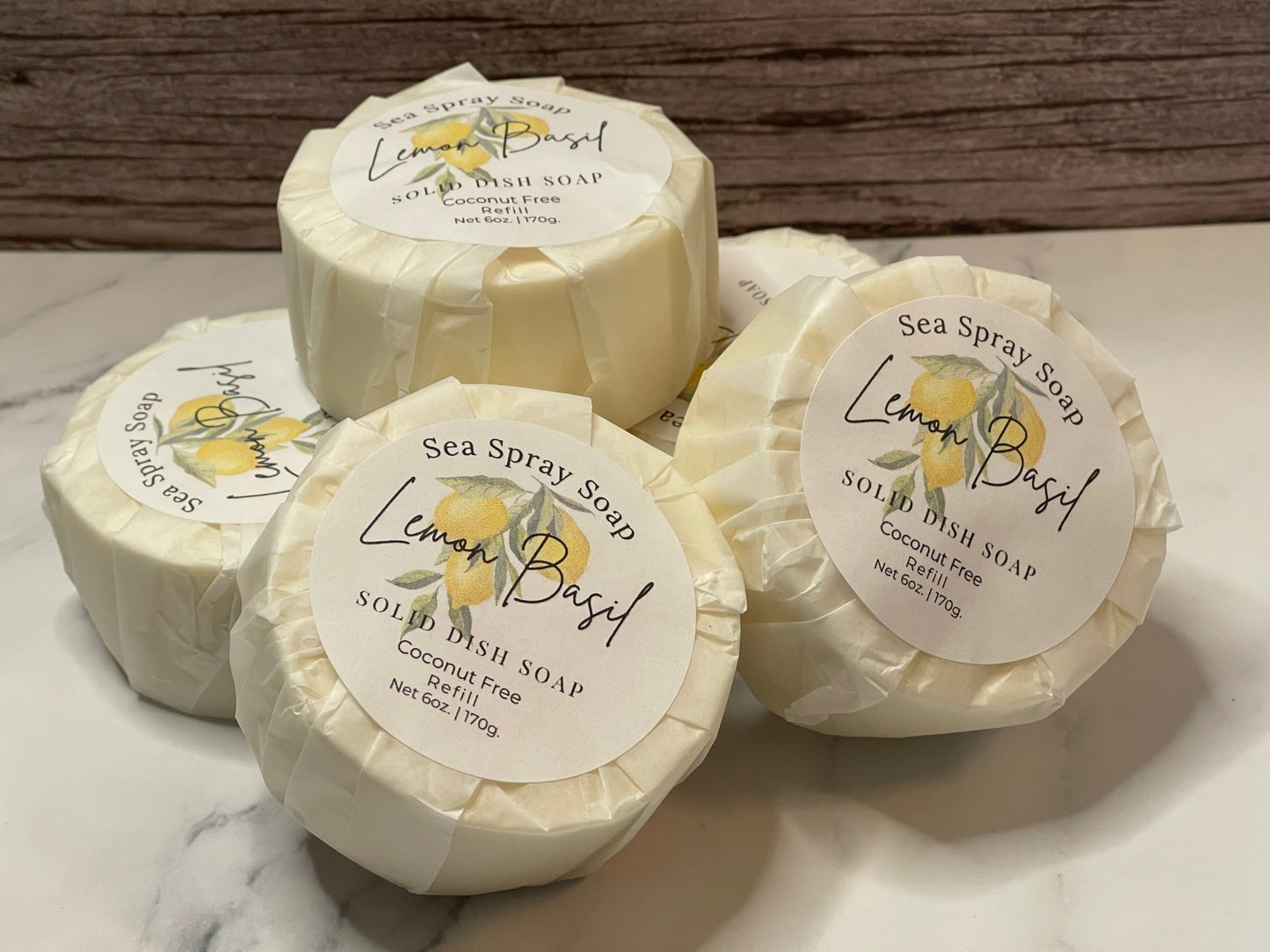 Coconut - Free Solid Dish Soap Bar Refill - 6 oz - Sea Spray Soap