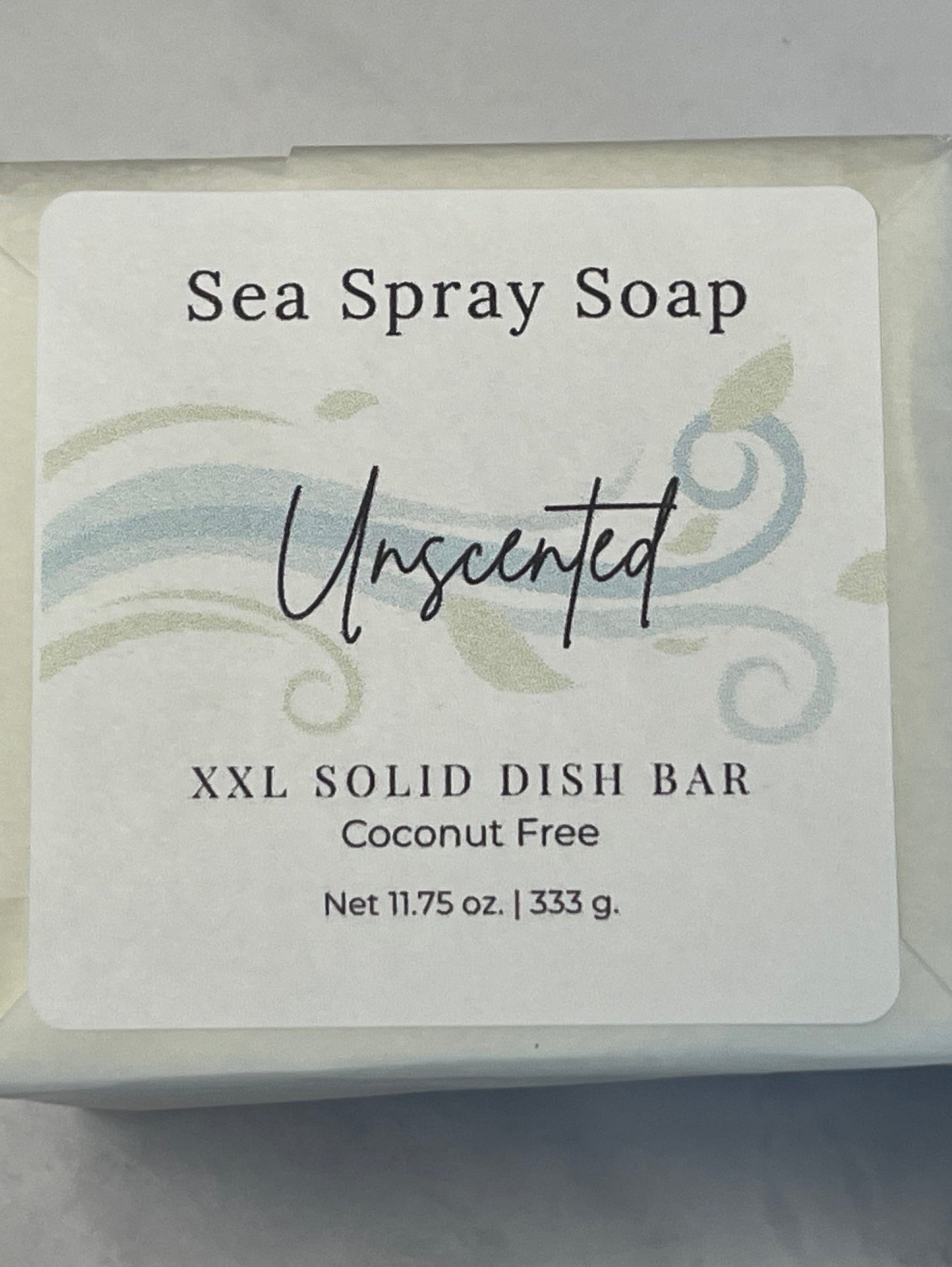 Coconut - Free XXL Solid Dish Soap Bar (11.75 oz) - Sea Spray Soap