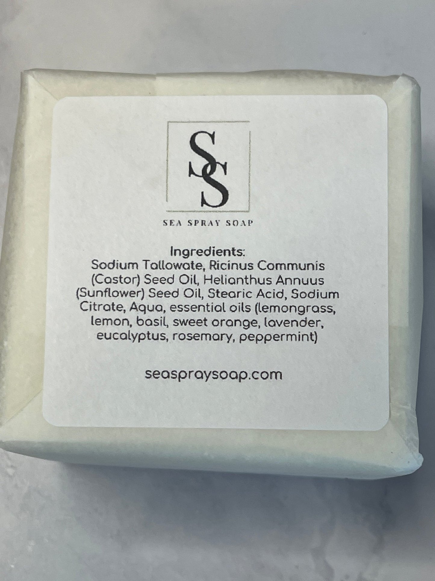 Coconut - Free XXL Solid Dish Soap Bar (11.75 oz) - Sea Spray Soap