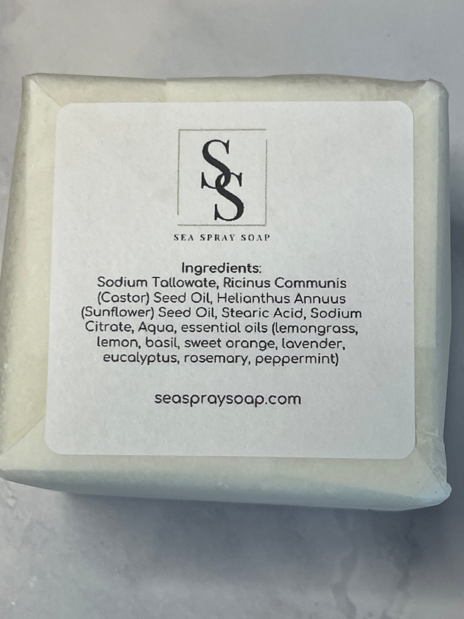 Coconut - Free XXL Solid Dish Soap Bar (11.75 oz) - Sea Spray Soap